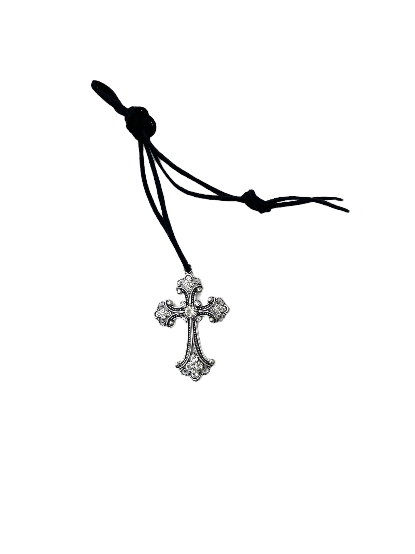 Black Gothic Cross Choker