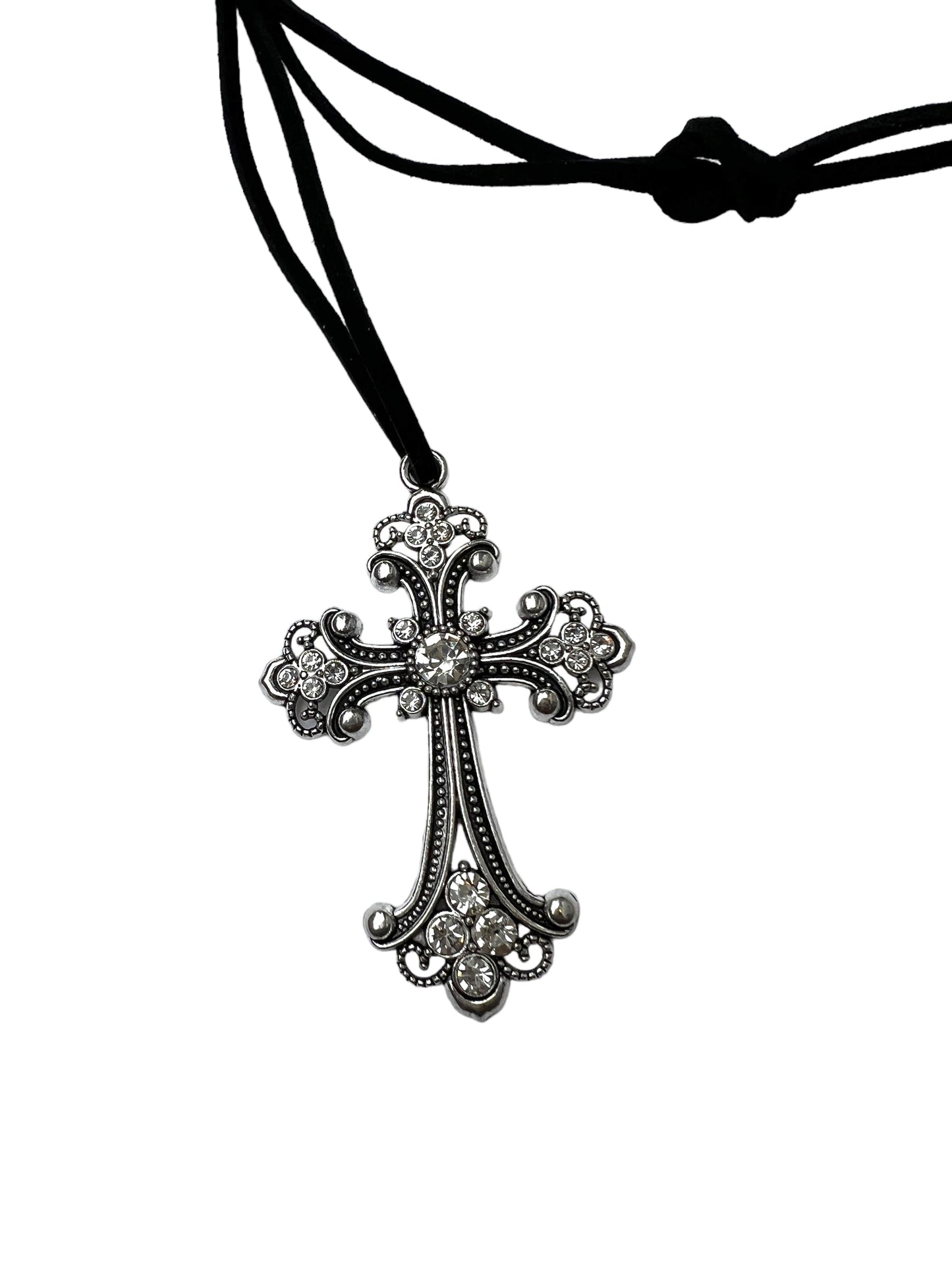 Black Gothic Cross Choker