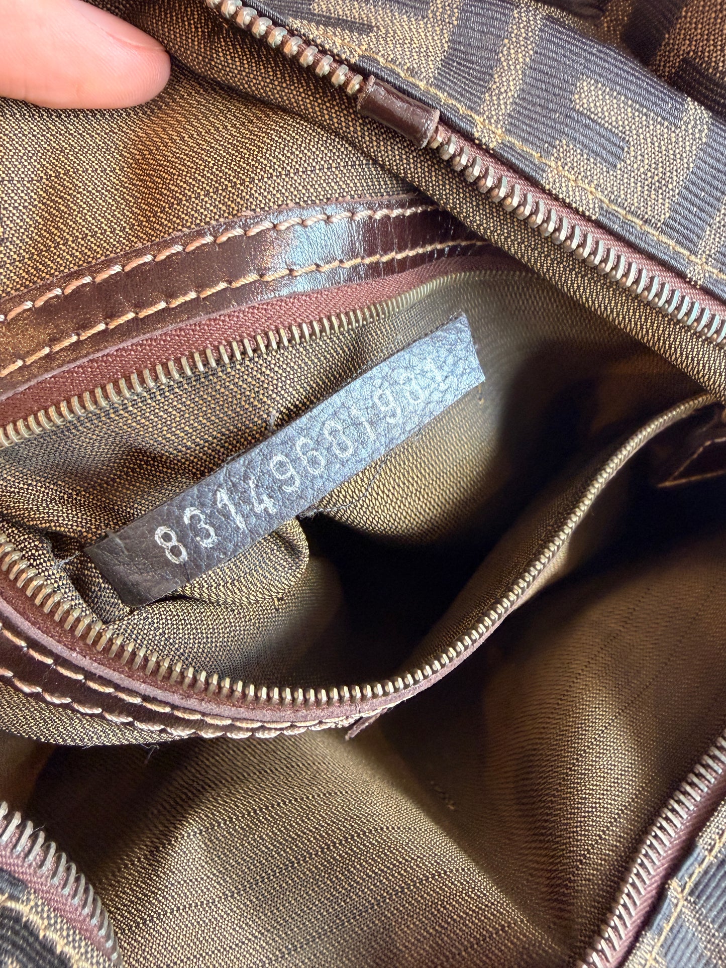Fendi Zucca Top Handle Bag