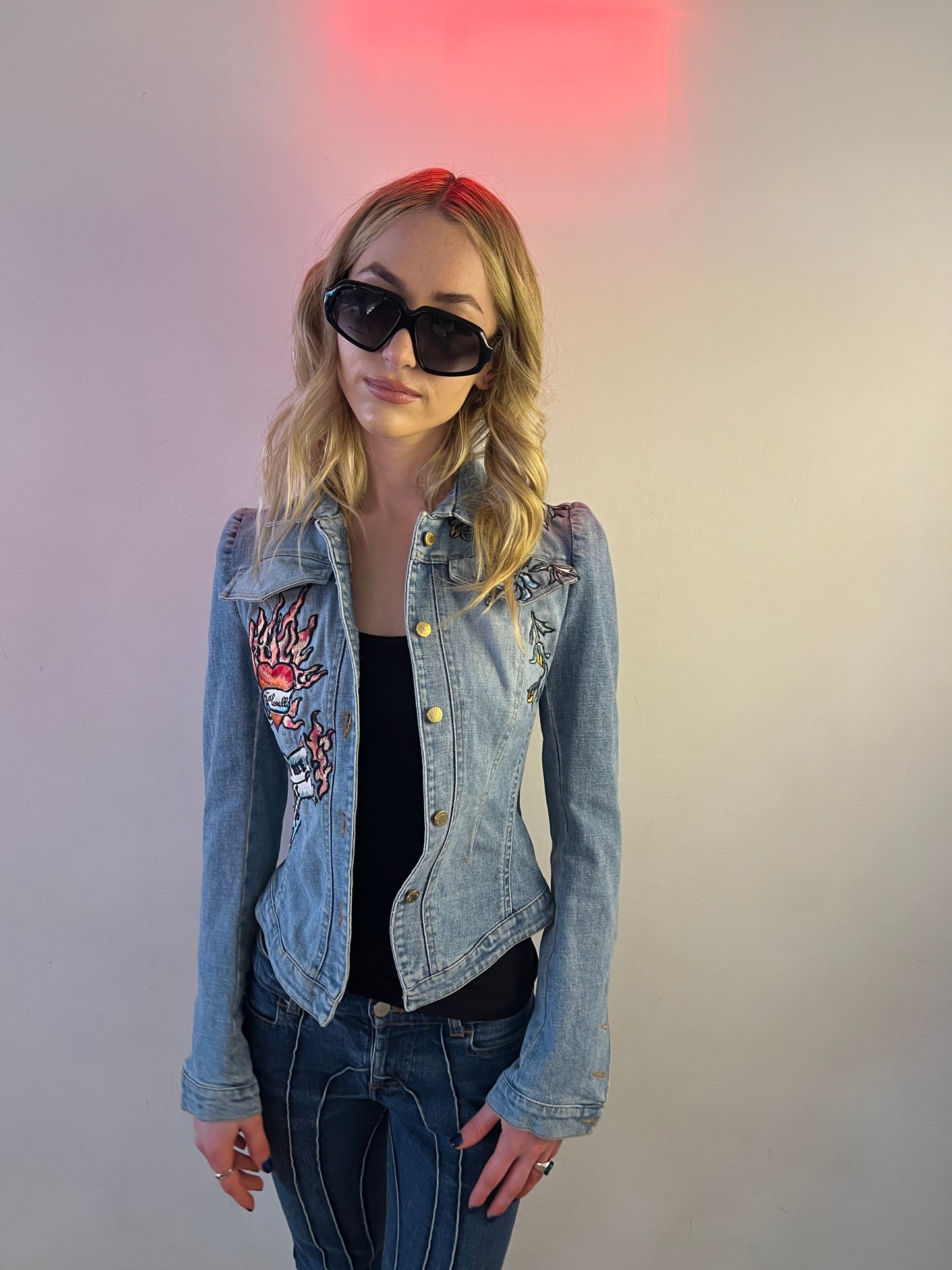 Rare Roberto Cavalli Denim Jacket 2003 Collection