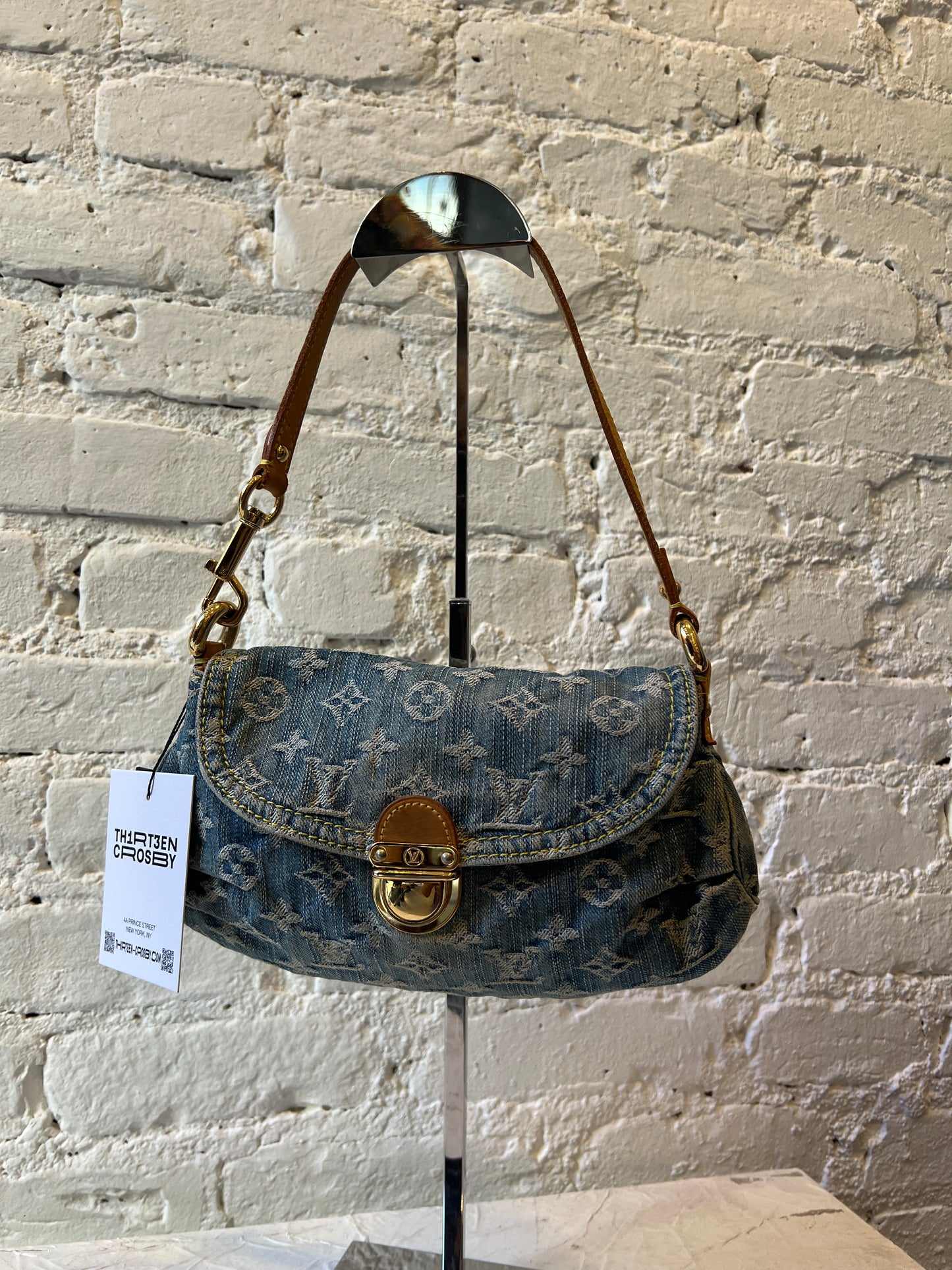 Louis Vuitton Denim Pleaty Bag