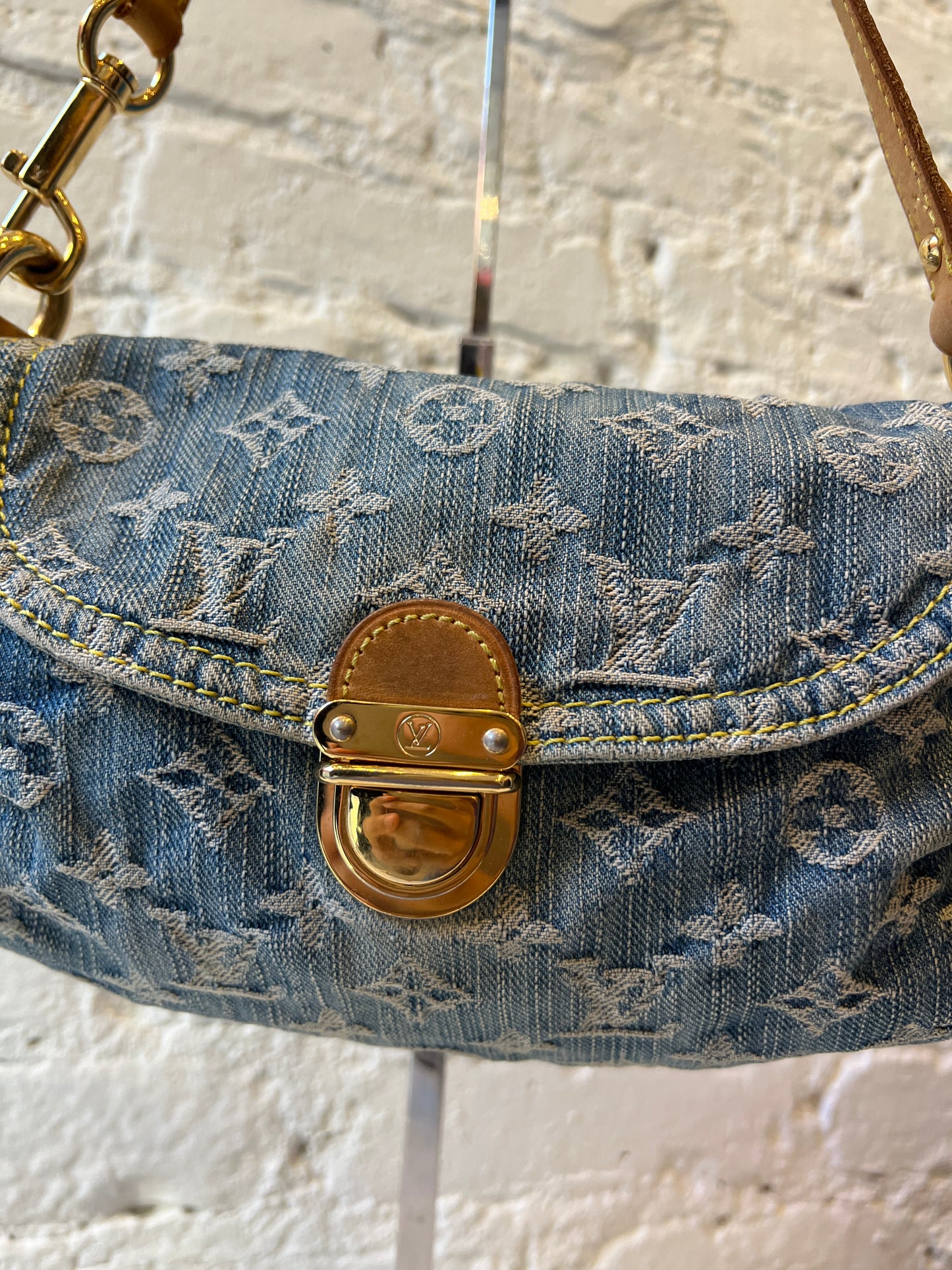 Louis Vuitton Denim Pleaty Bag