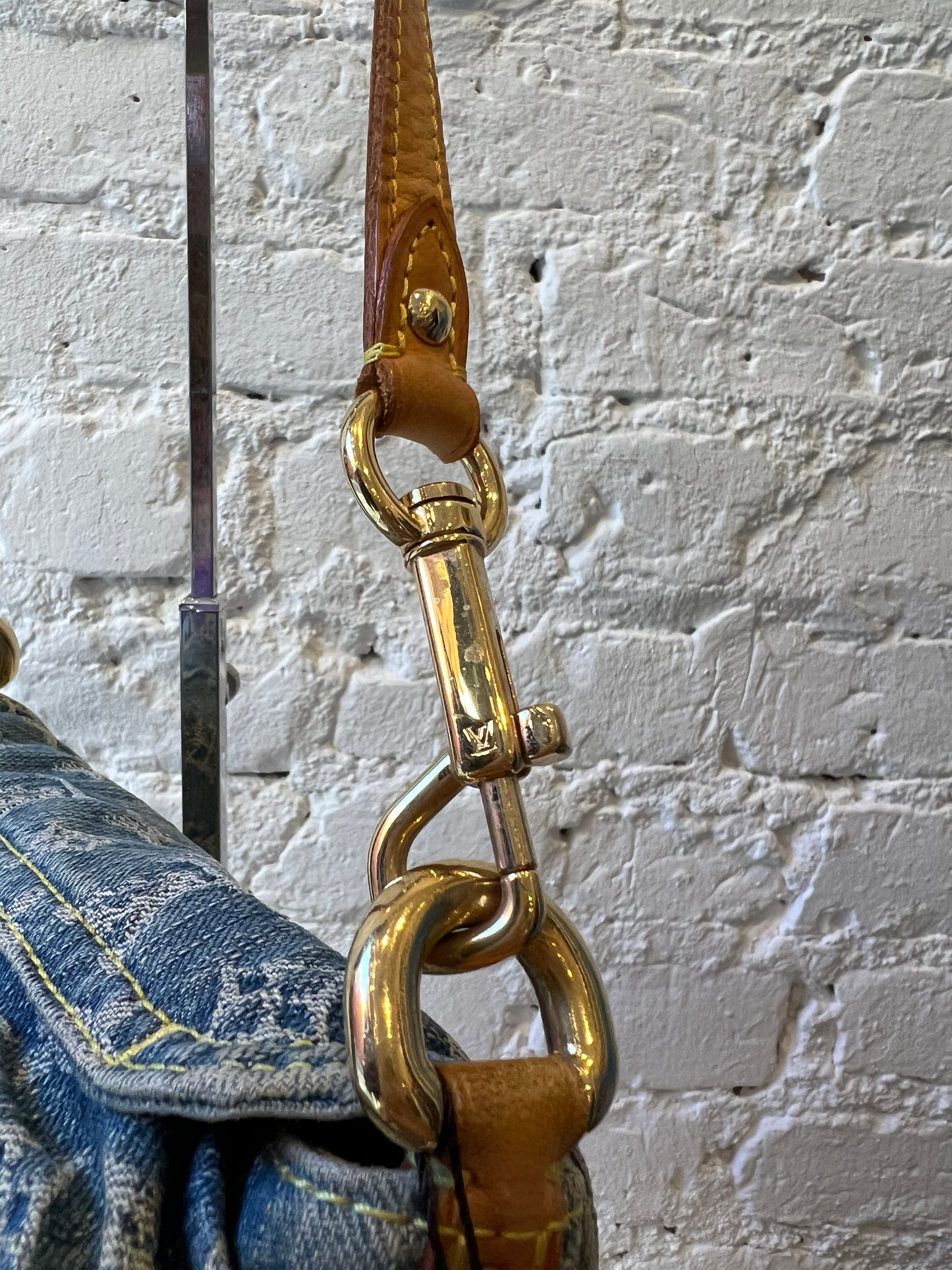 Louis Vuitton Denim Pleaty Bag