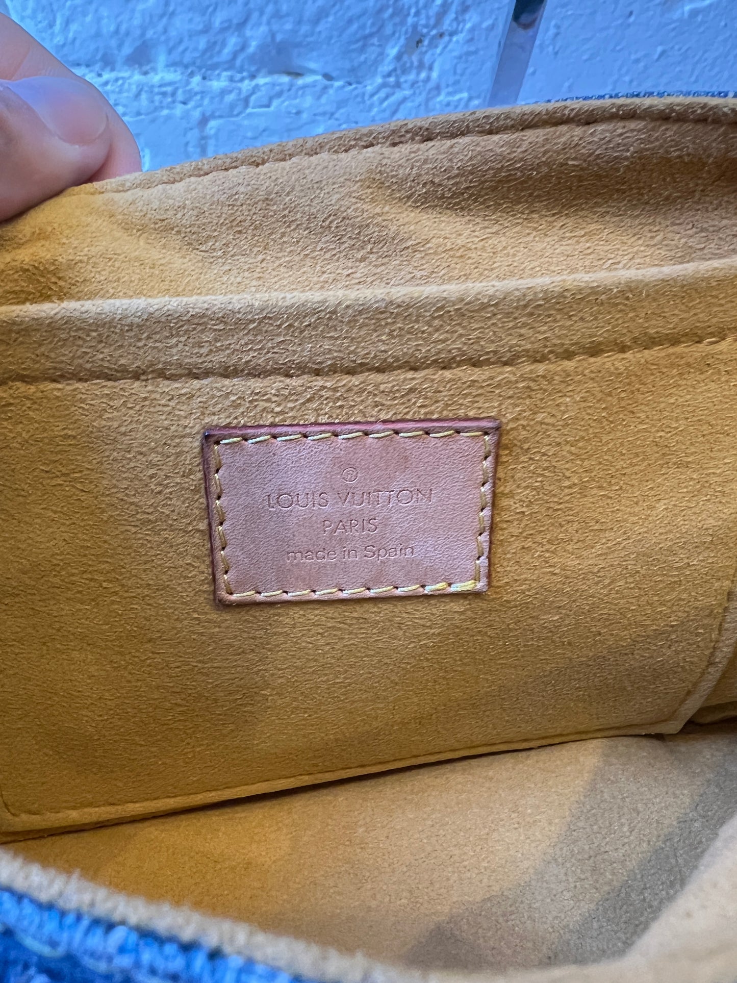 Louis Vuitton Denim Pleaty Bag
