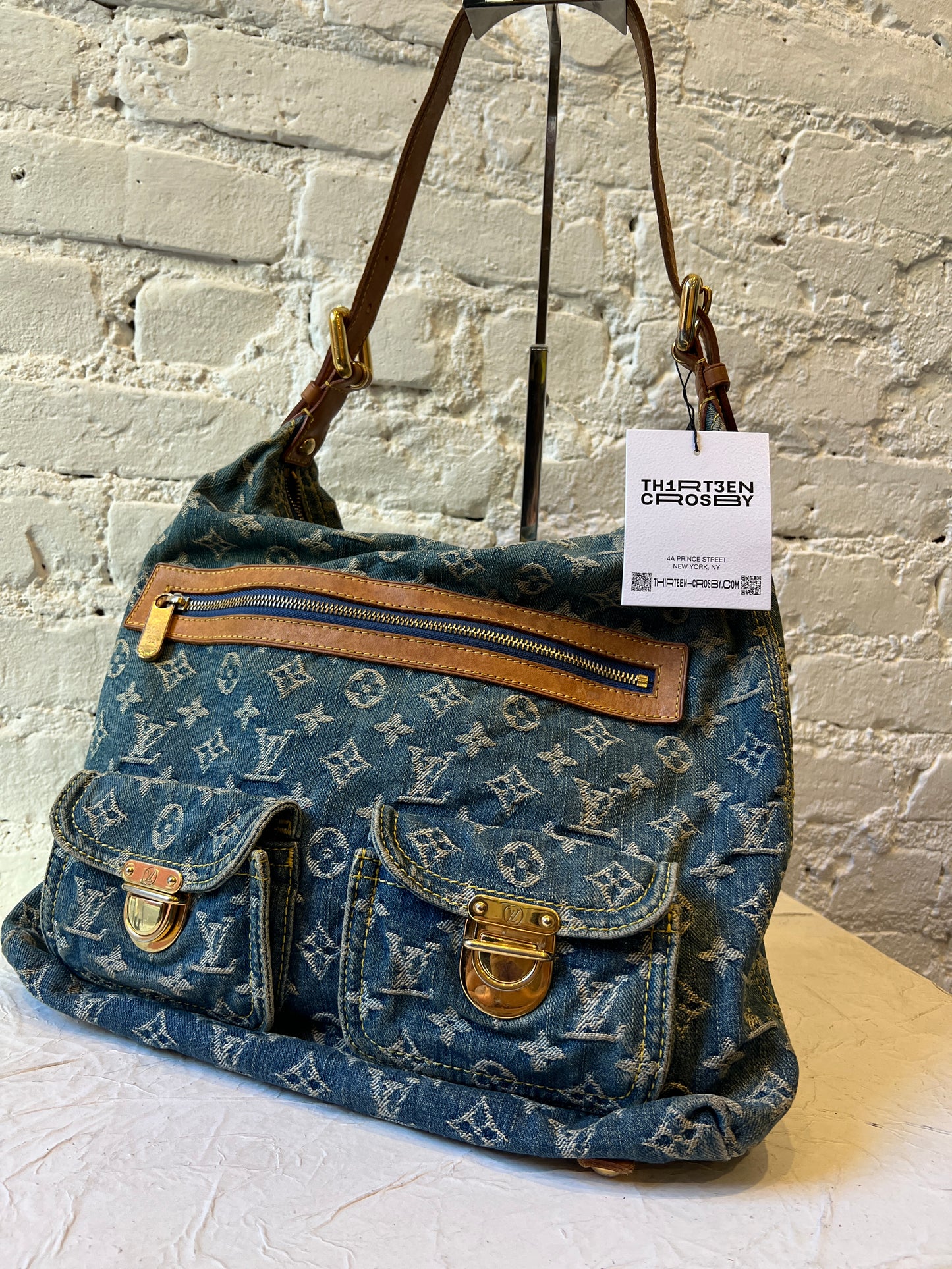 Vintage Louis Vuitton Denim Baggy GM Shoulder Bag