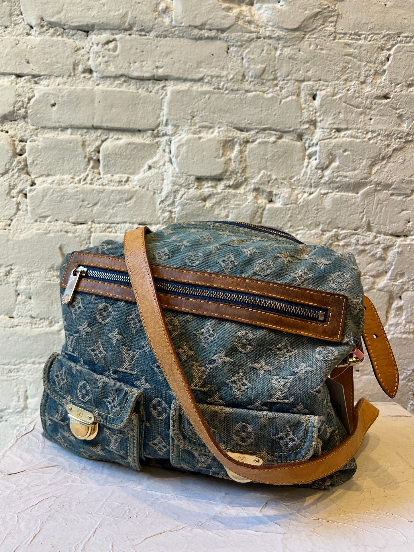 Vintage Louis Vuitton Denim Baggy GM Shoulder Bag
