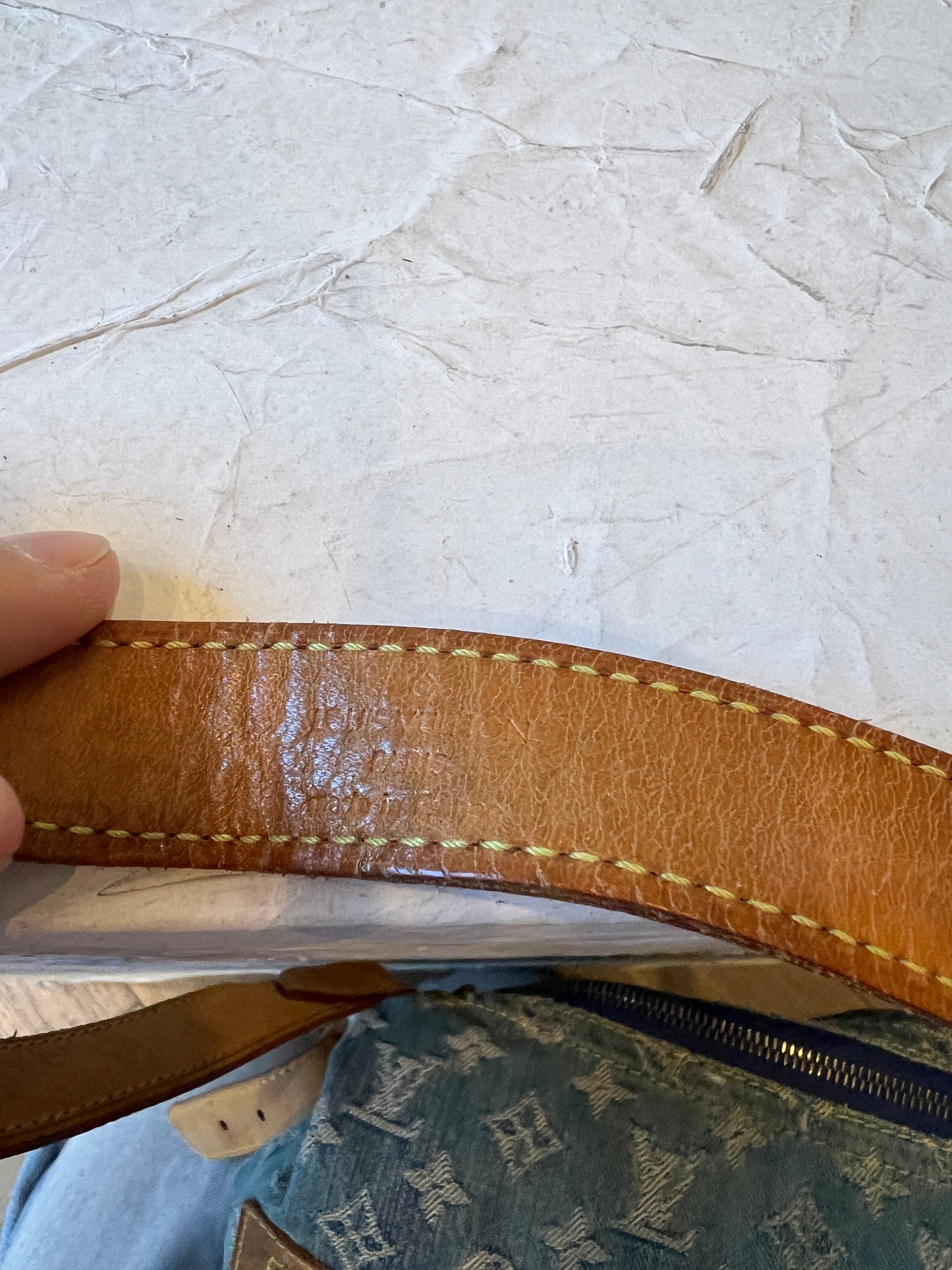 Vintage Louis Vuitton Denim Baggy GM Shoulder Bag