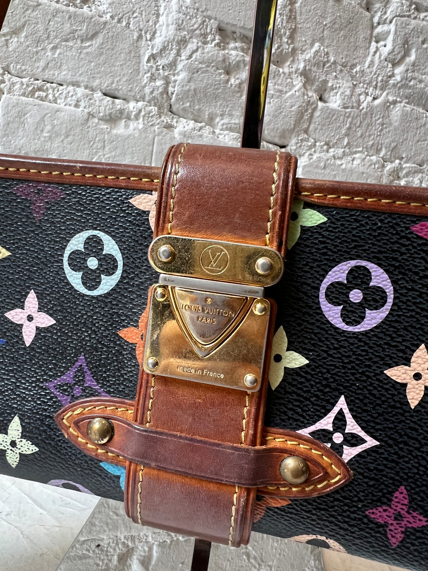 Vintage Louis Vuitton Murakami Shirley Bag (Black)