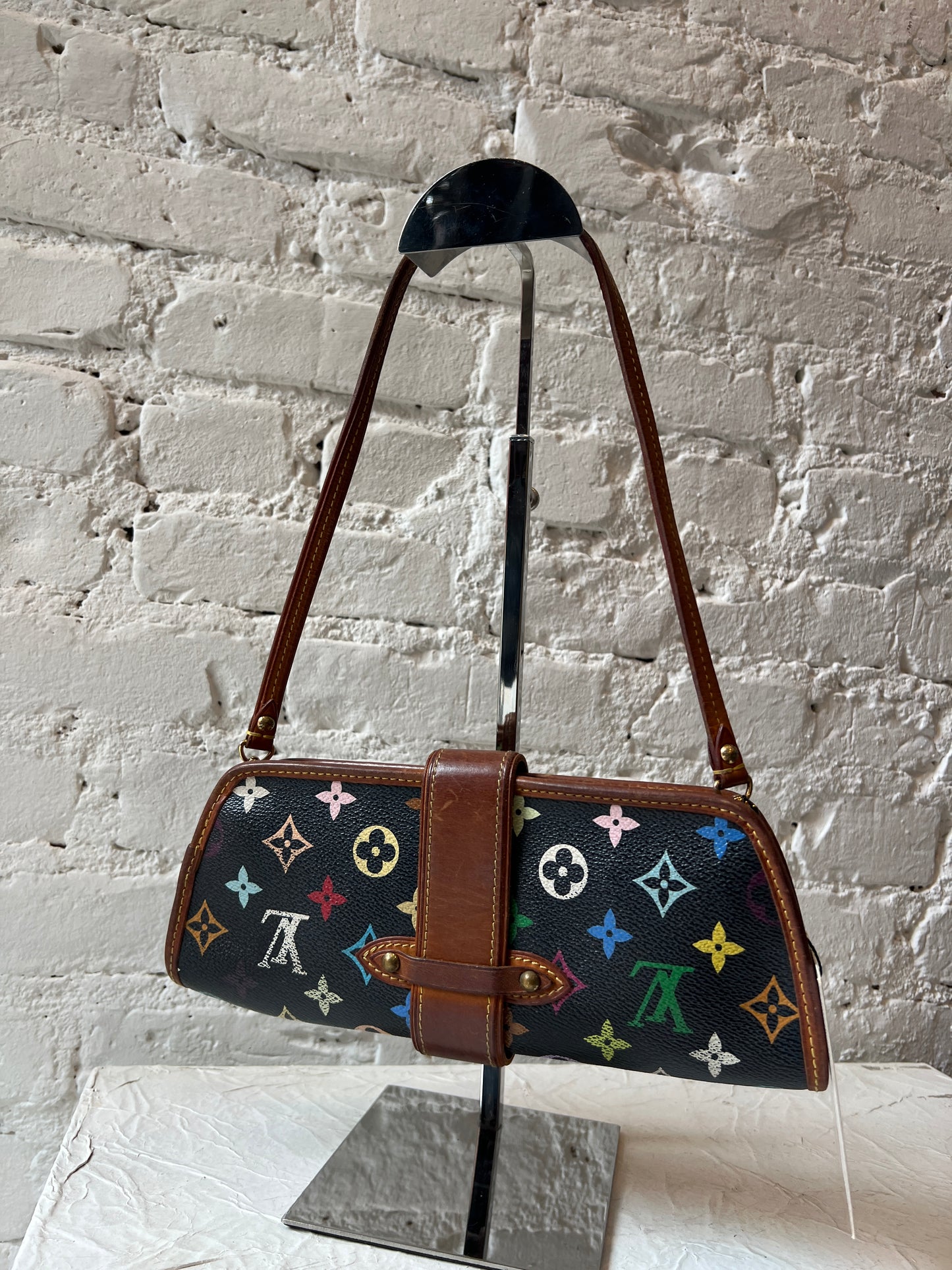 Vintage Louis Vuitton Murakami Shirley Bag (Black)
