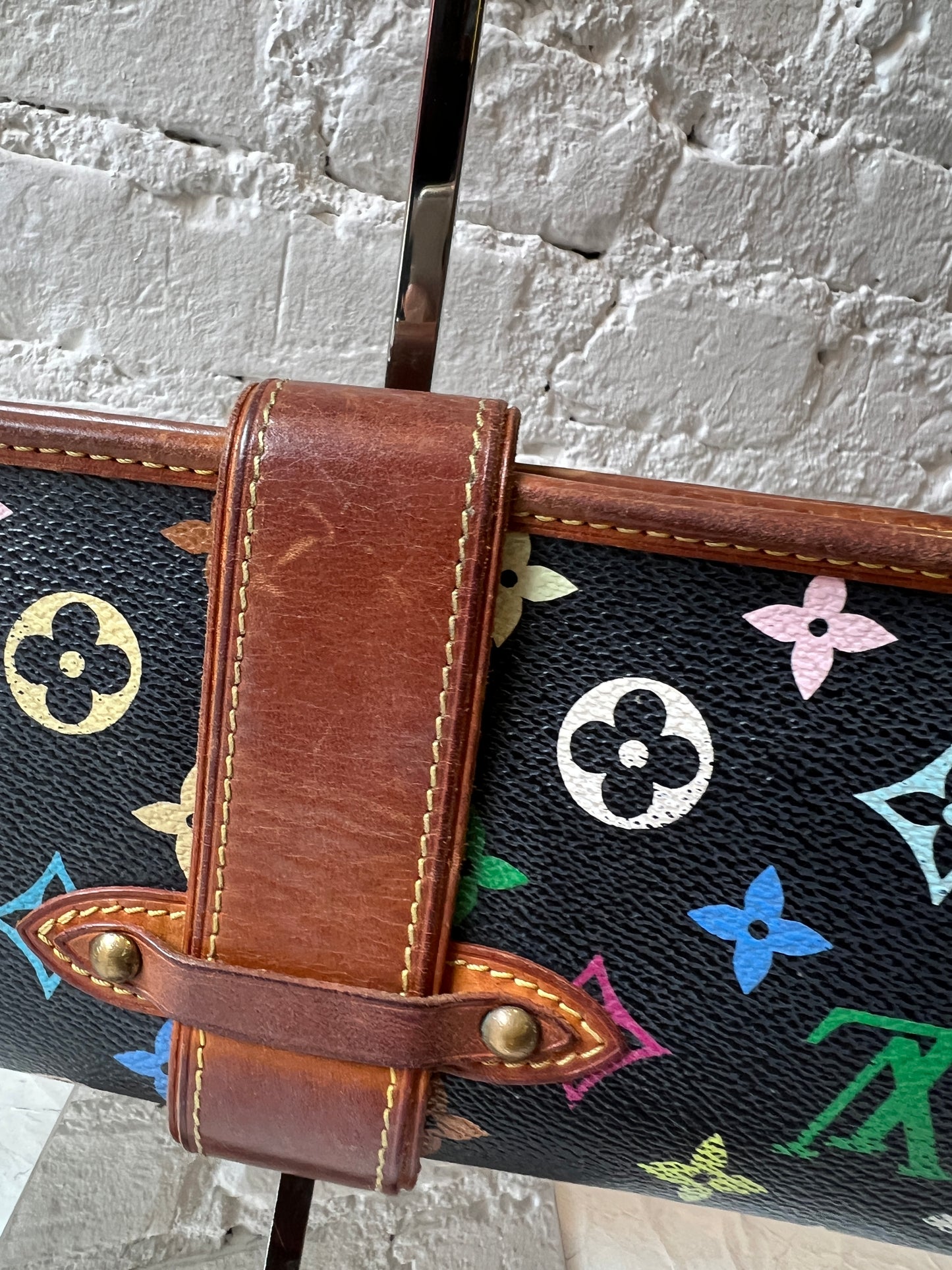 Vintage Louis Vuitton Murakami Shirley Bag (Black)