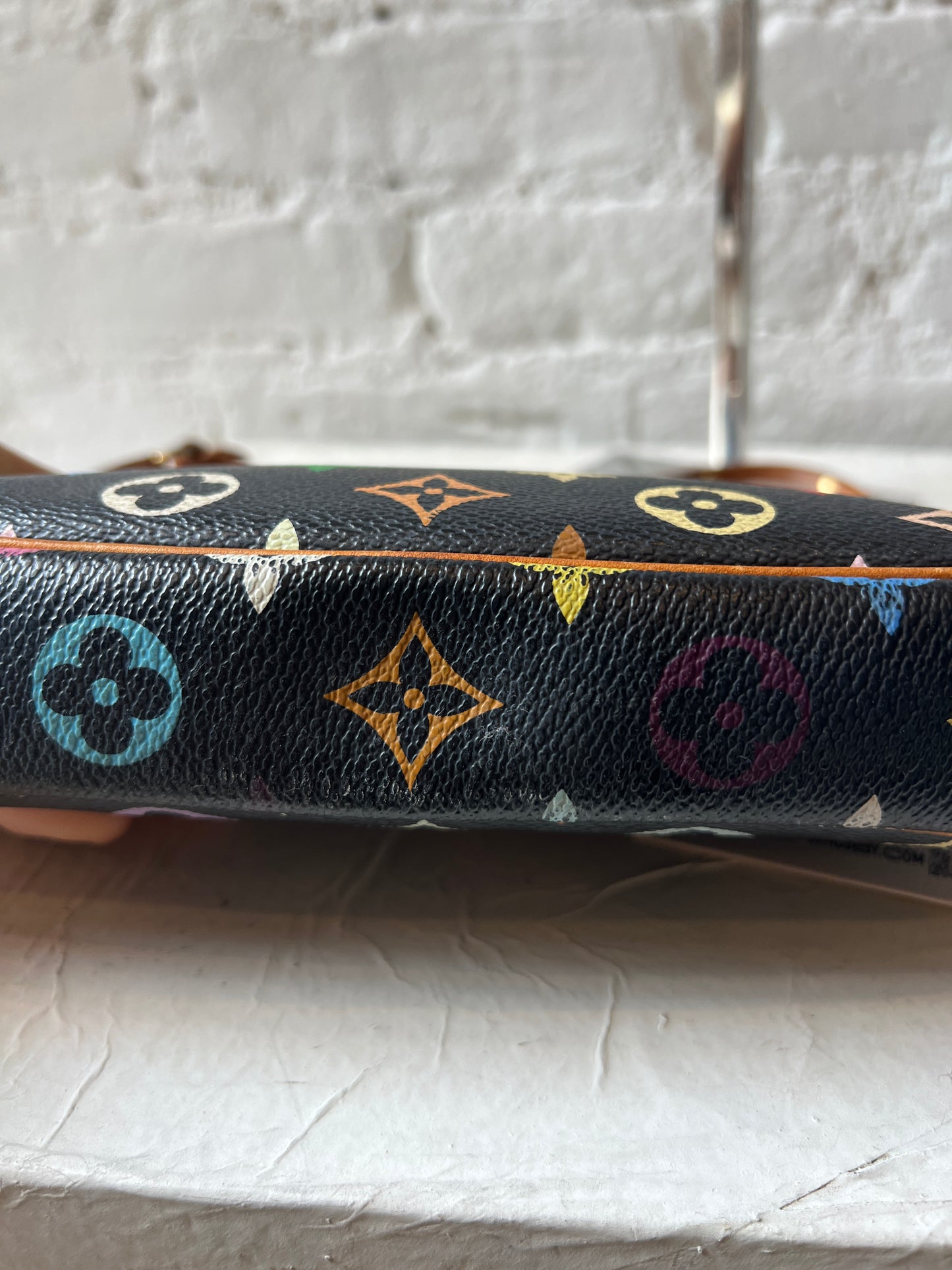 Vintage Louis Vuitton Murakami Pochette in Black