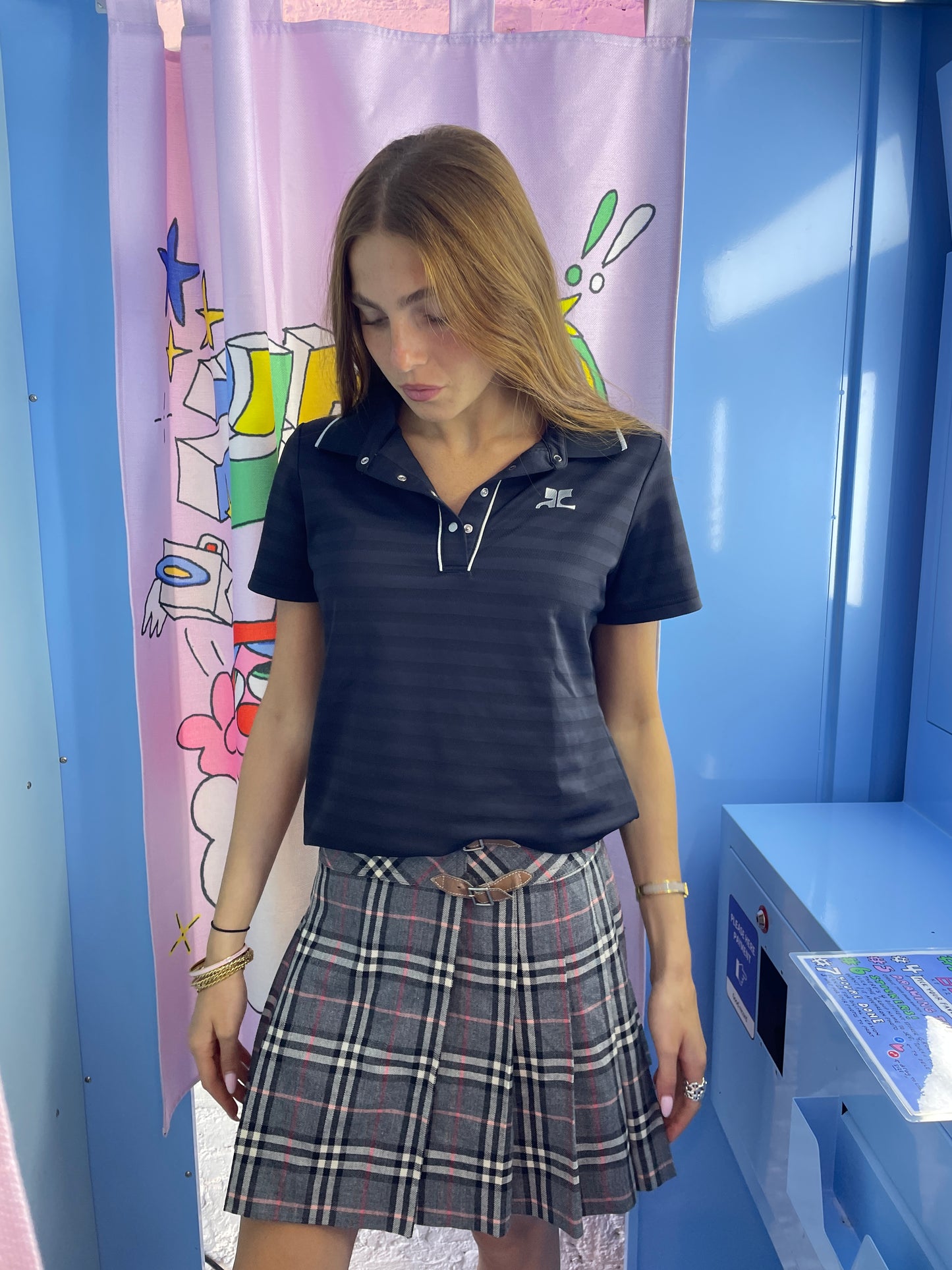 Vintage Courreges Polo in Black