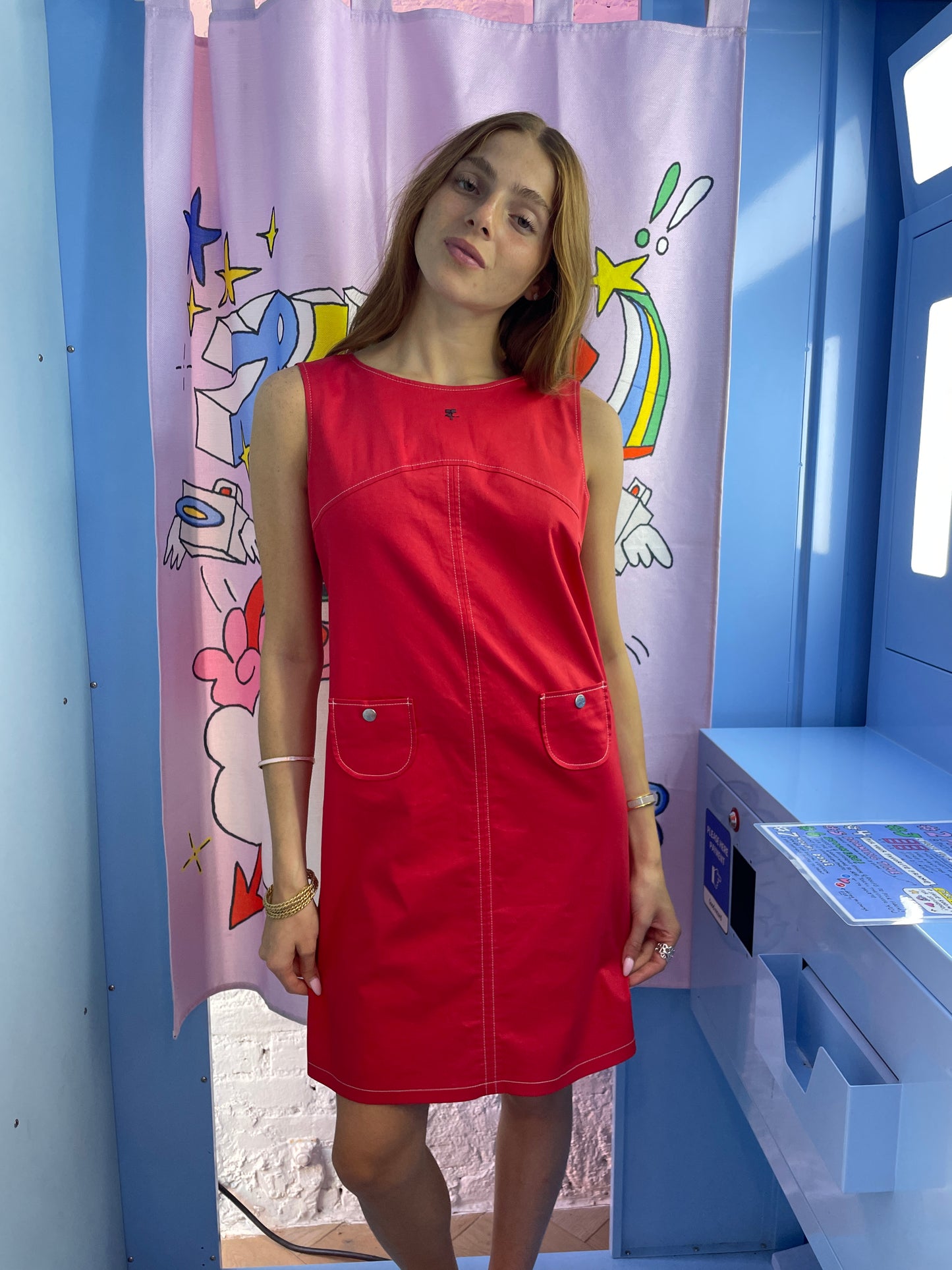 Courrèges Vintage Red Dress