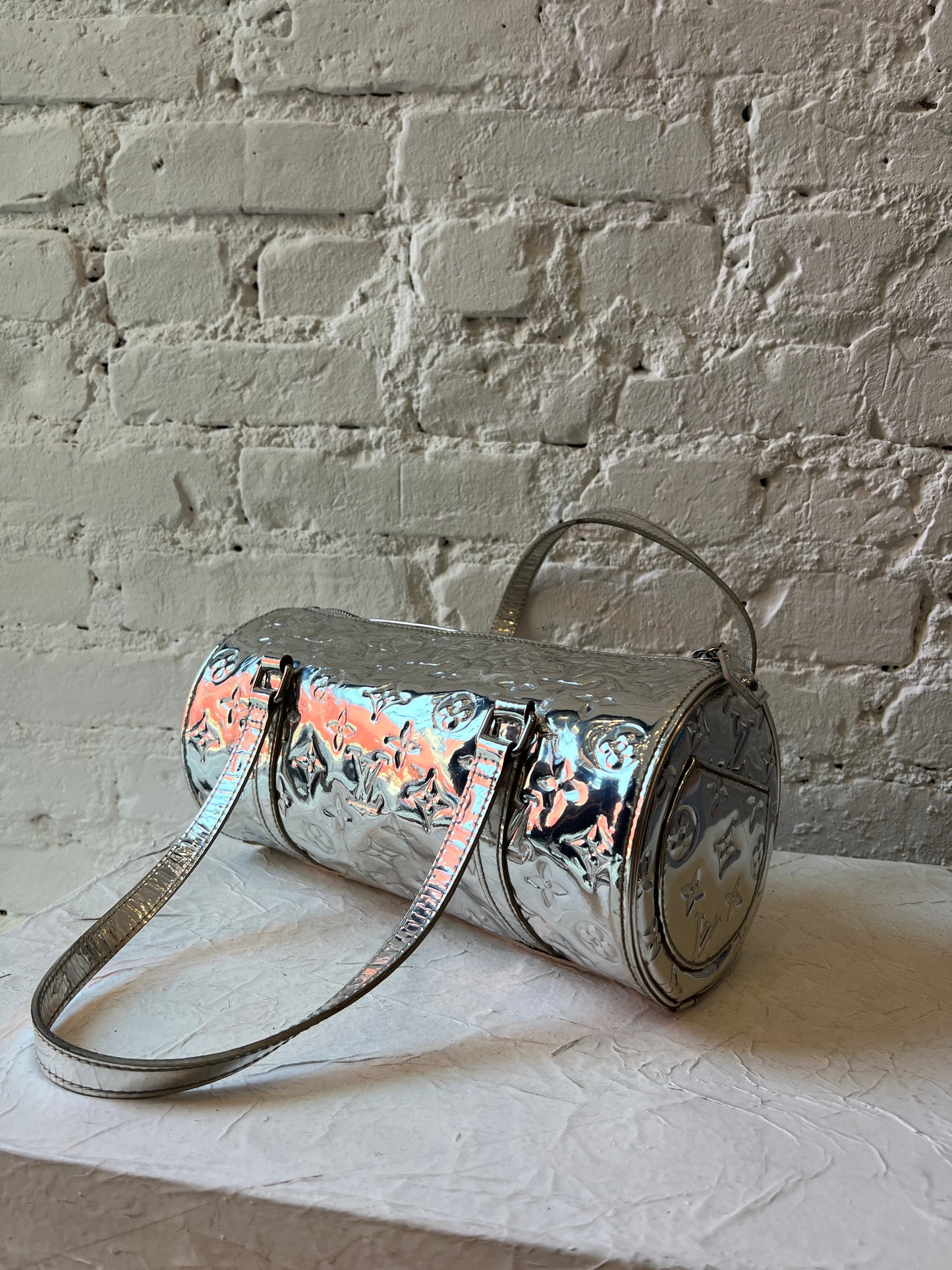 Louis Vuitton Marc Jacobs Rare Silver Miroir Mirror Shoulder Bag
