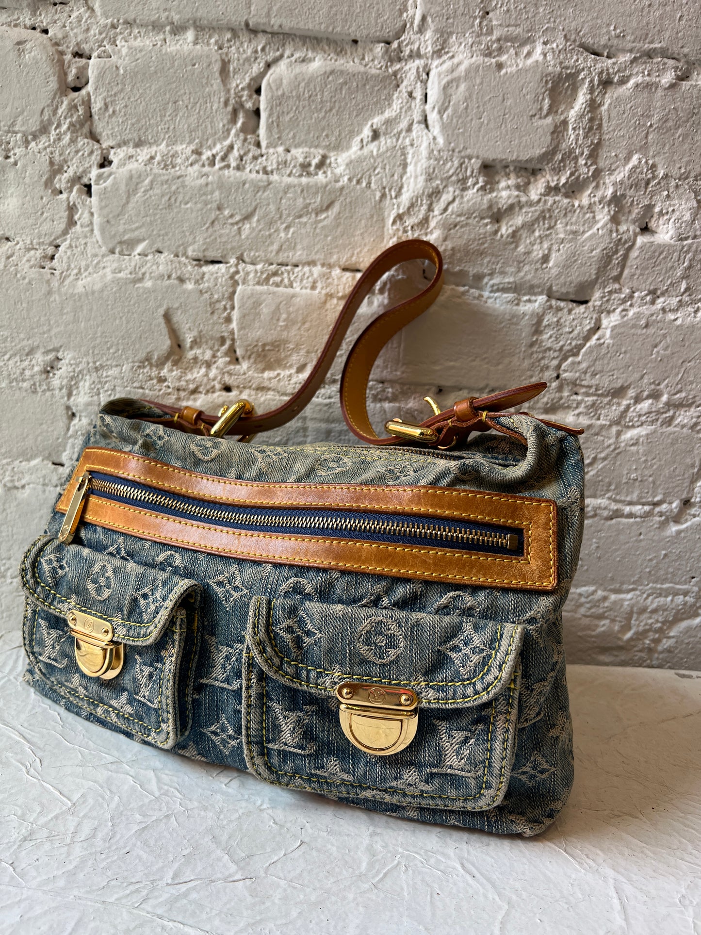 Louis Vuitton Denim Baggy PM Shoulder Bag