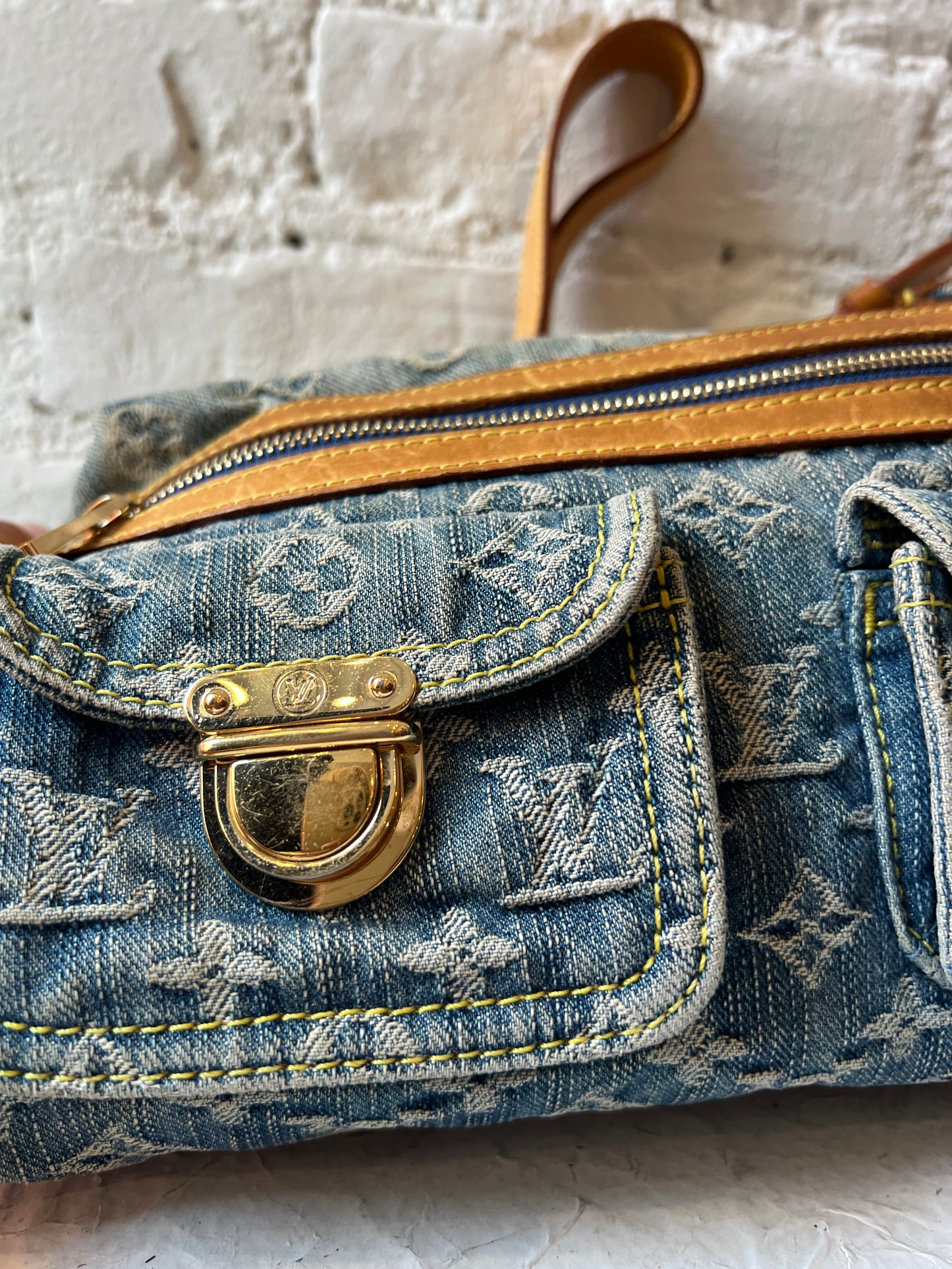 Louis Vuitton Denim Baggy PM Shoulder Bag