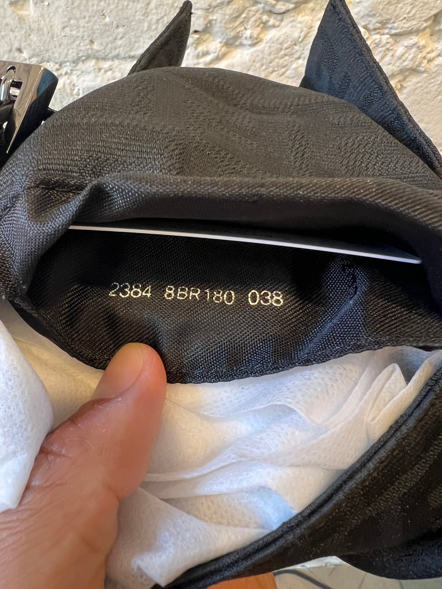 Fendi Zucca Mini Mamma Baguette in Black