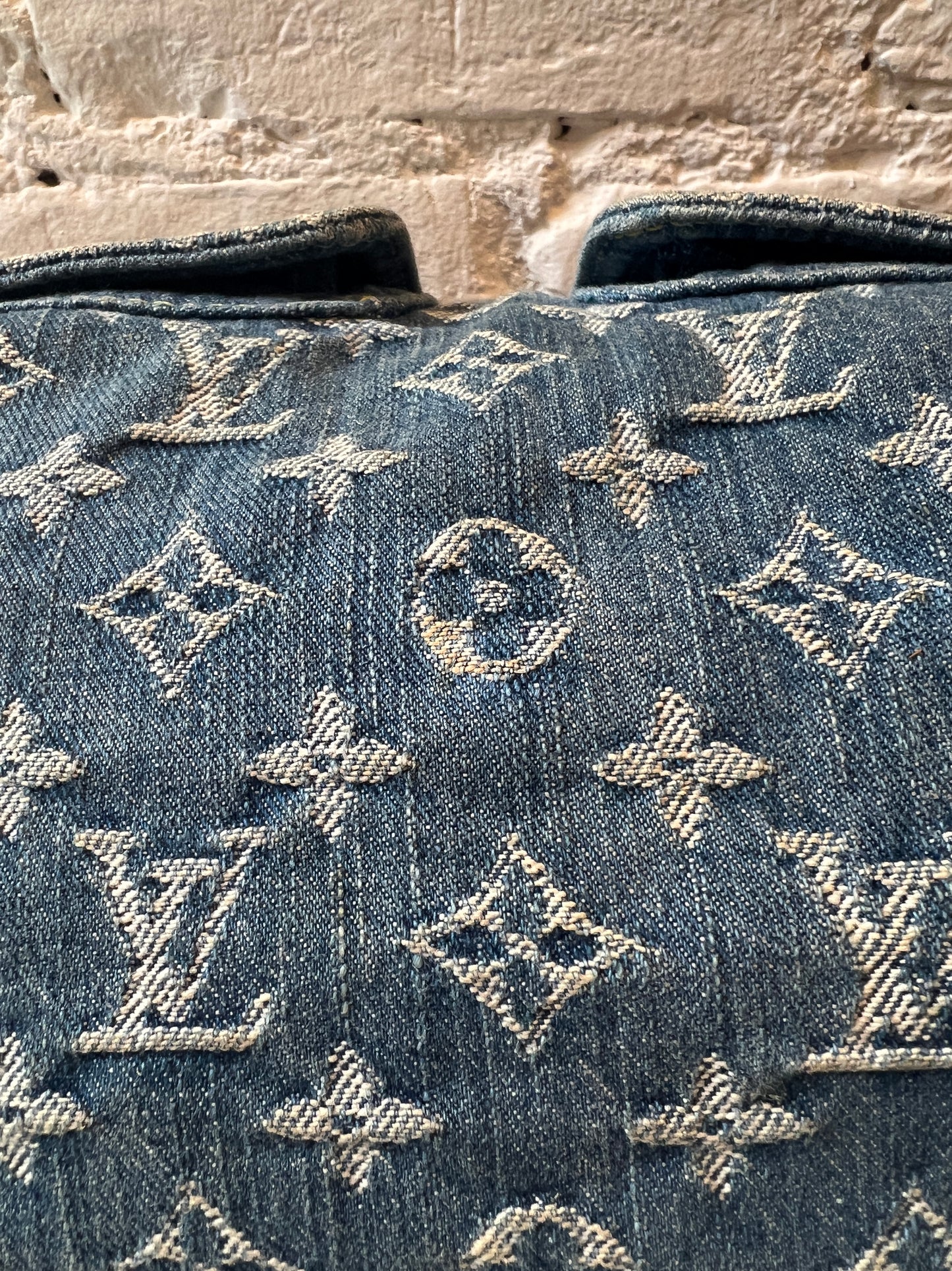 Vintage Louis Vuitton Denim Speedy Handbag