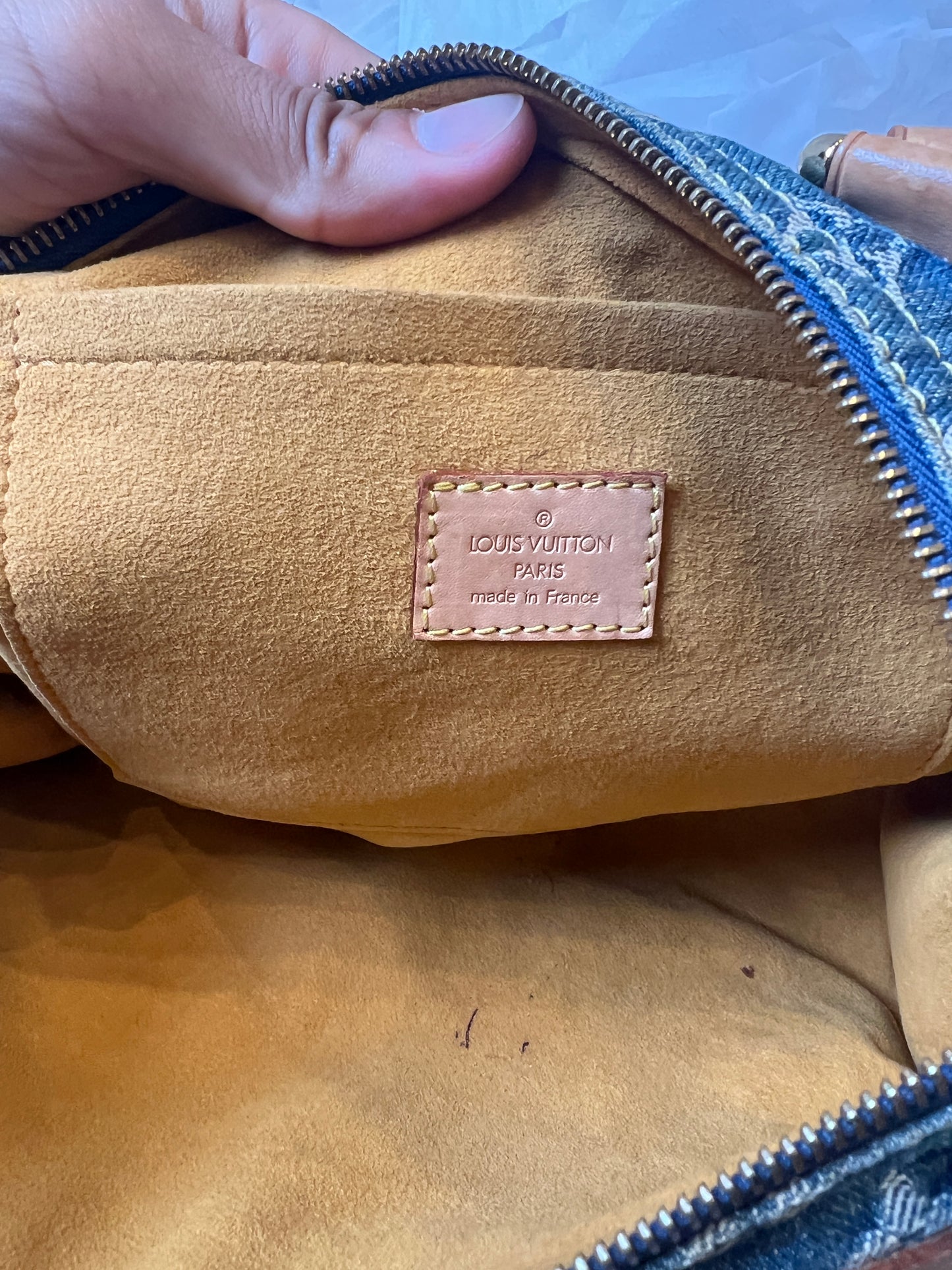 Vintage Louis Vuitton Denim Speedy Handbag