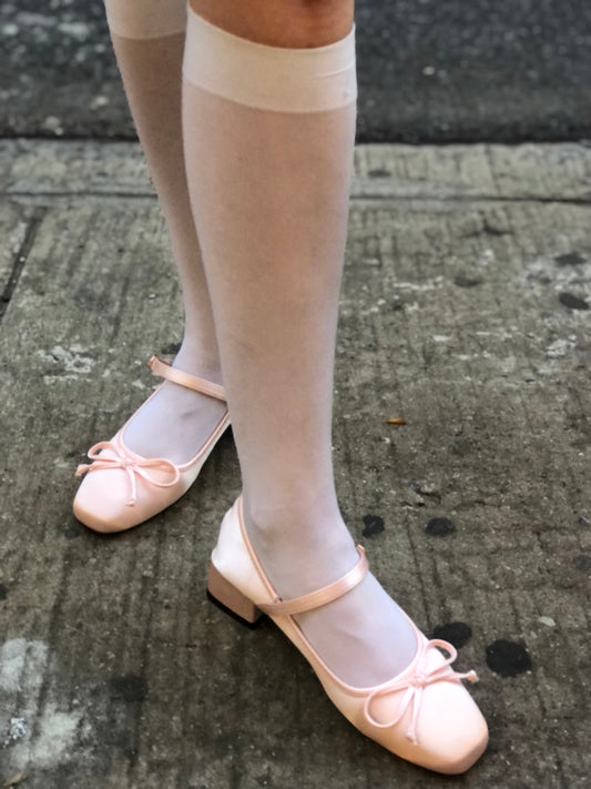 Pink Ballet Shoes with Heel