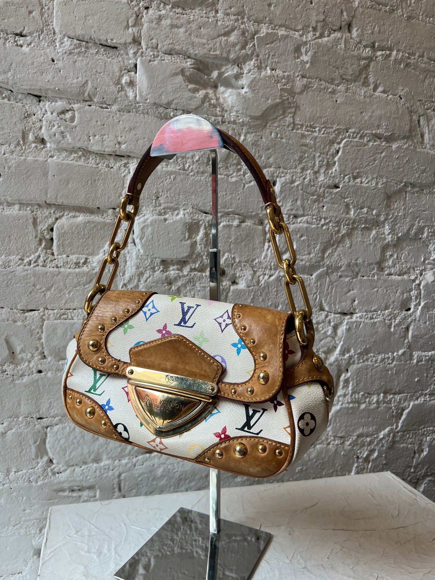 Louis Vuitton White Multicolor Murakami Marilyn Shoulder Bag