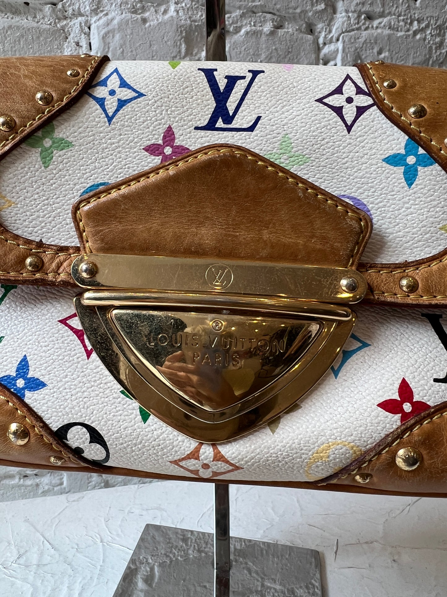 Louis Vuitton White Multicolor Murakami Marilyn Shoulder Bag