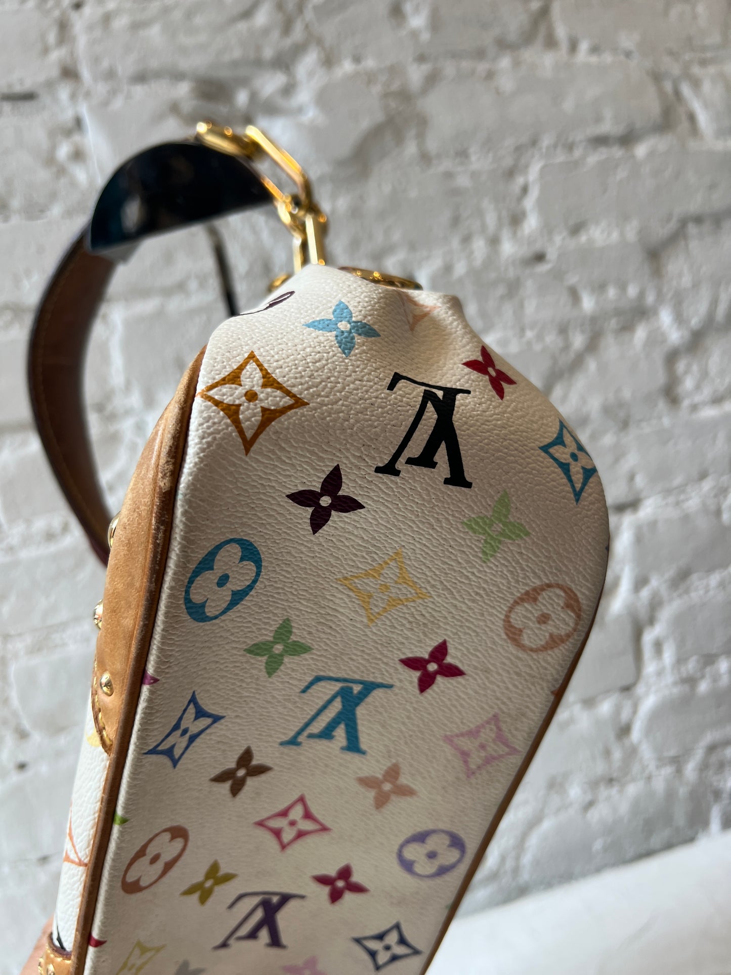 Louis Vuitton White Multicolor Murakami Marilyn Shoulder Bag