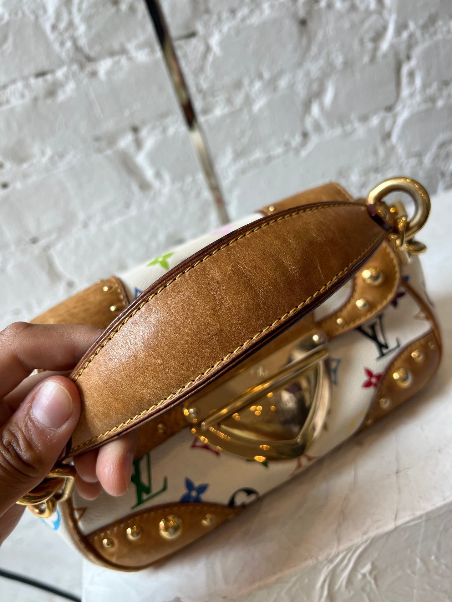 Louis Vuitton White Multicolor Murakami Marilyn Shoulder Bag