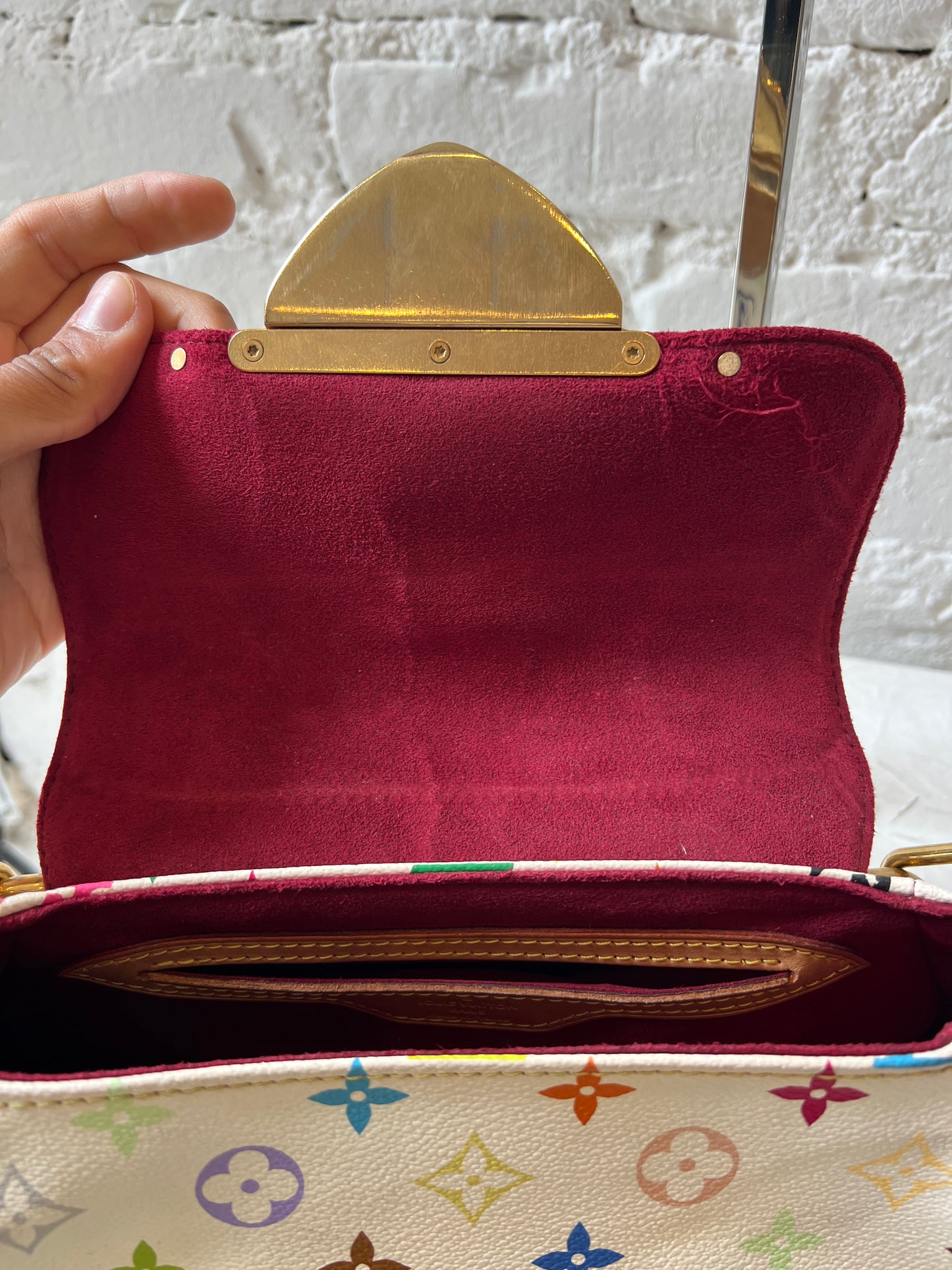 Louis Vuitton White Multicolor Murakami Marilyn Shoulder Bag