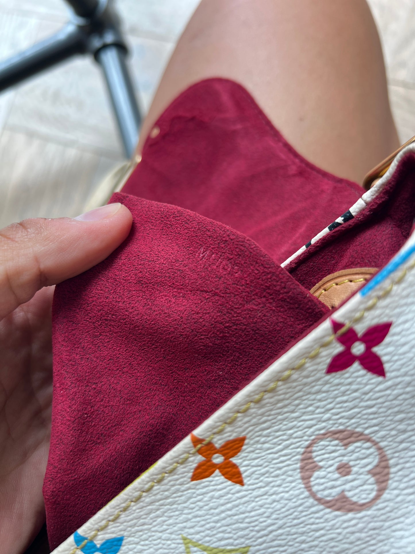 Louis Vuitton White Multicolor Murakami Marilyn Shoulder Bag
