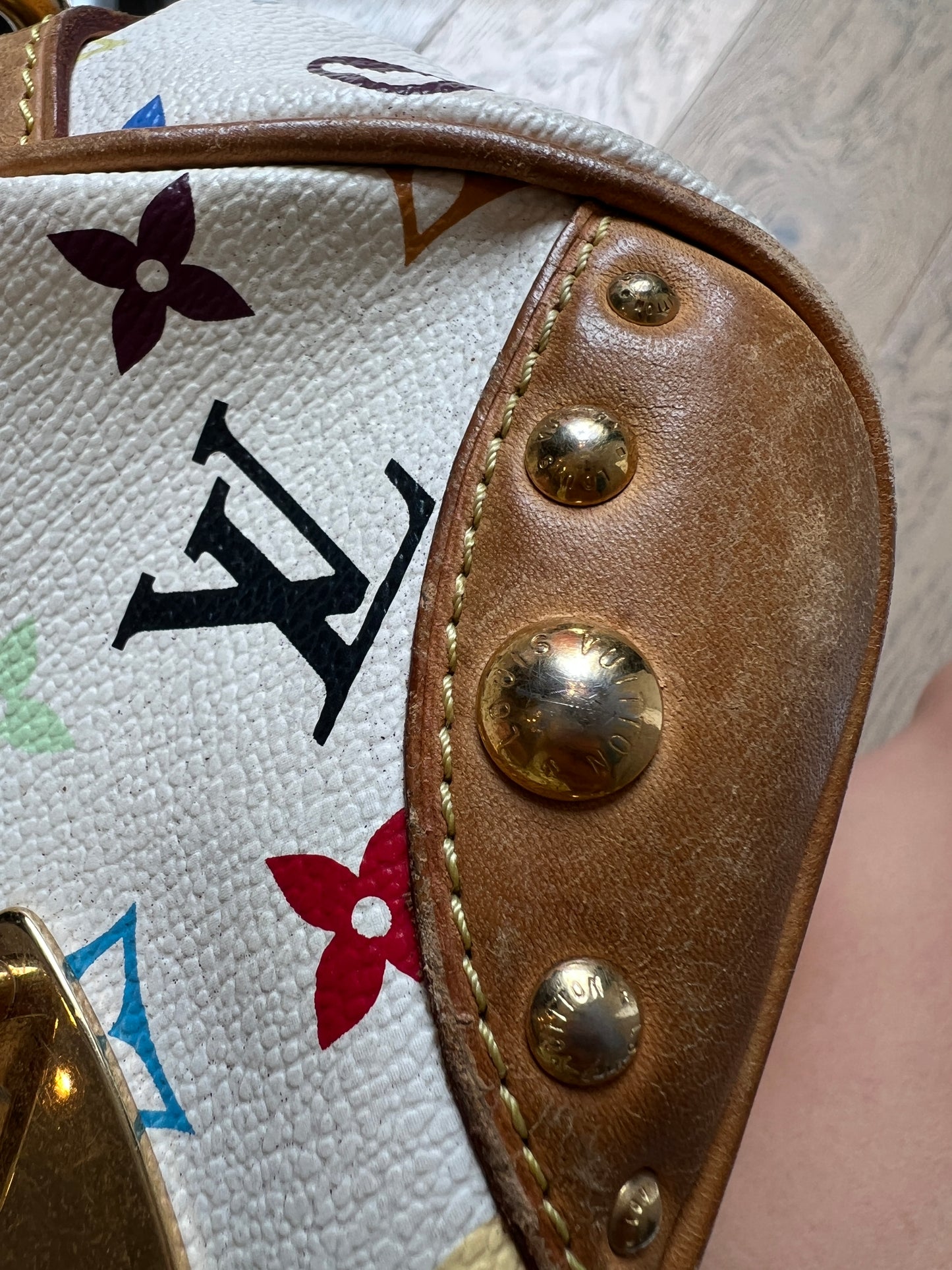 Louis Vuitton White Multicolor Murakami Marilyn Shoulder Bag