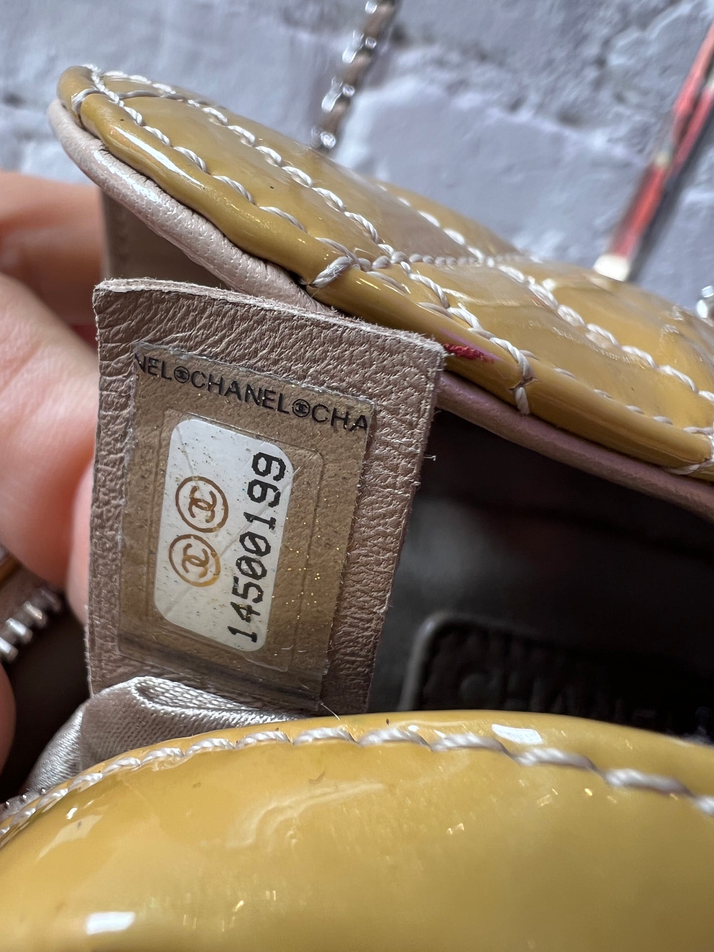 Vintage Chanel Mini Flap Shoulder Bag – Patent Leather with Chain Strap