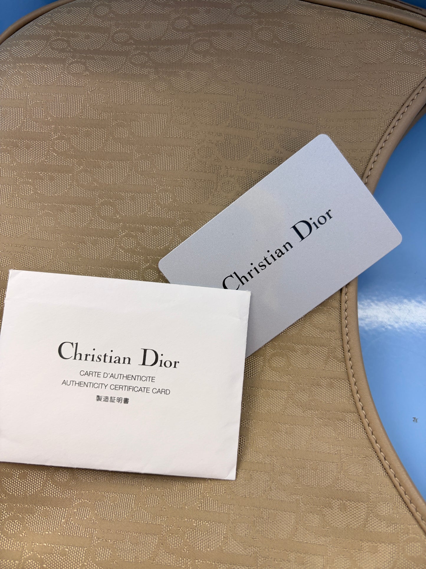 Christian Dior Diorrisimo Trotter Hobo Shoulder Bag in Beige