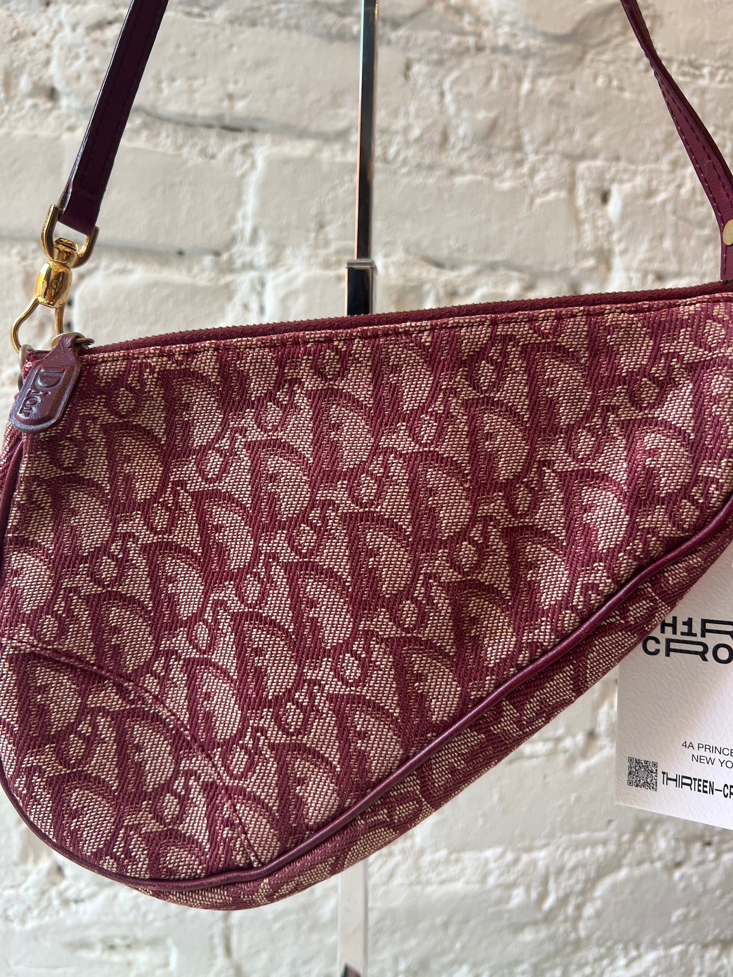 Christian Dior Red Trotter Saddle Bag