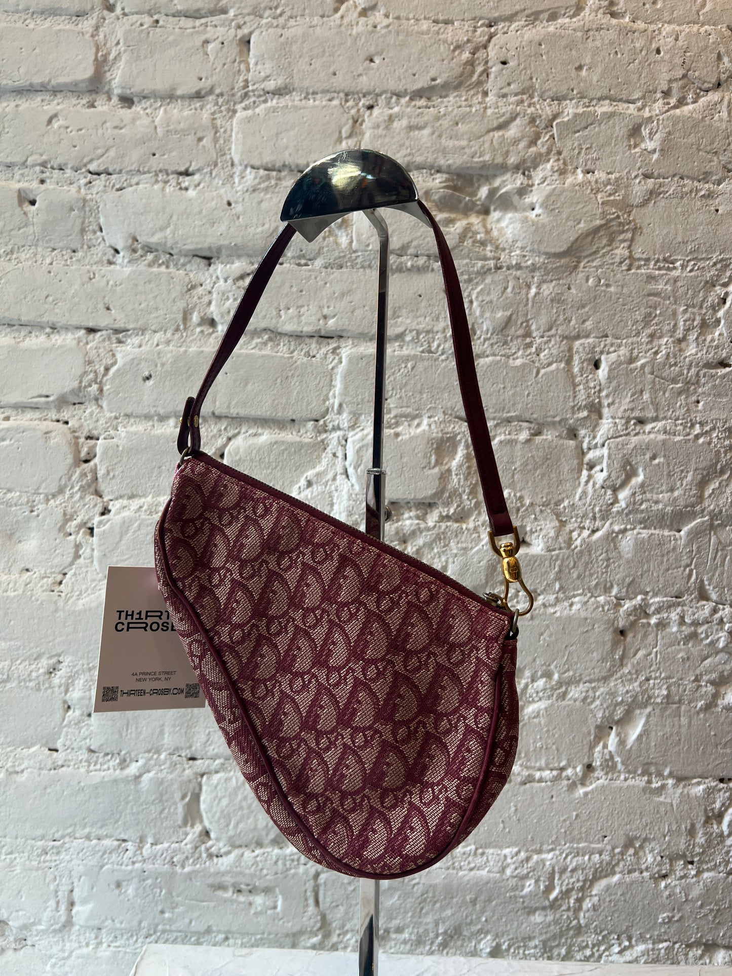Christian Dior Red Trotter Saddle Bag