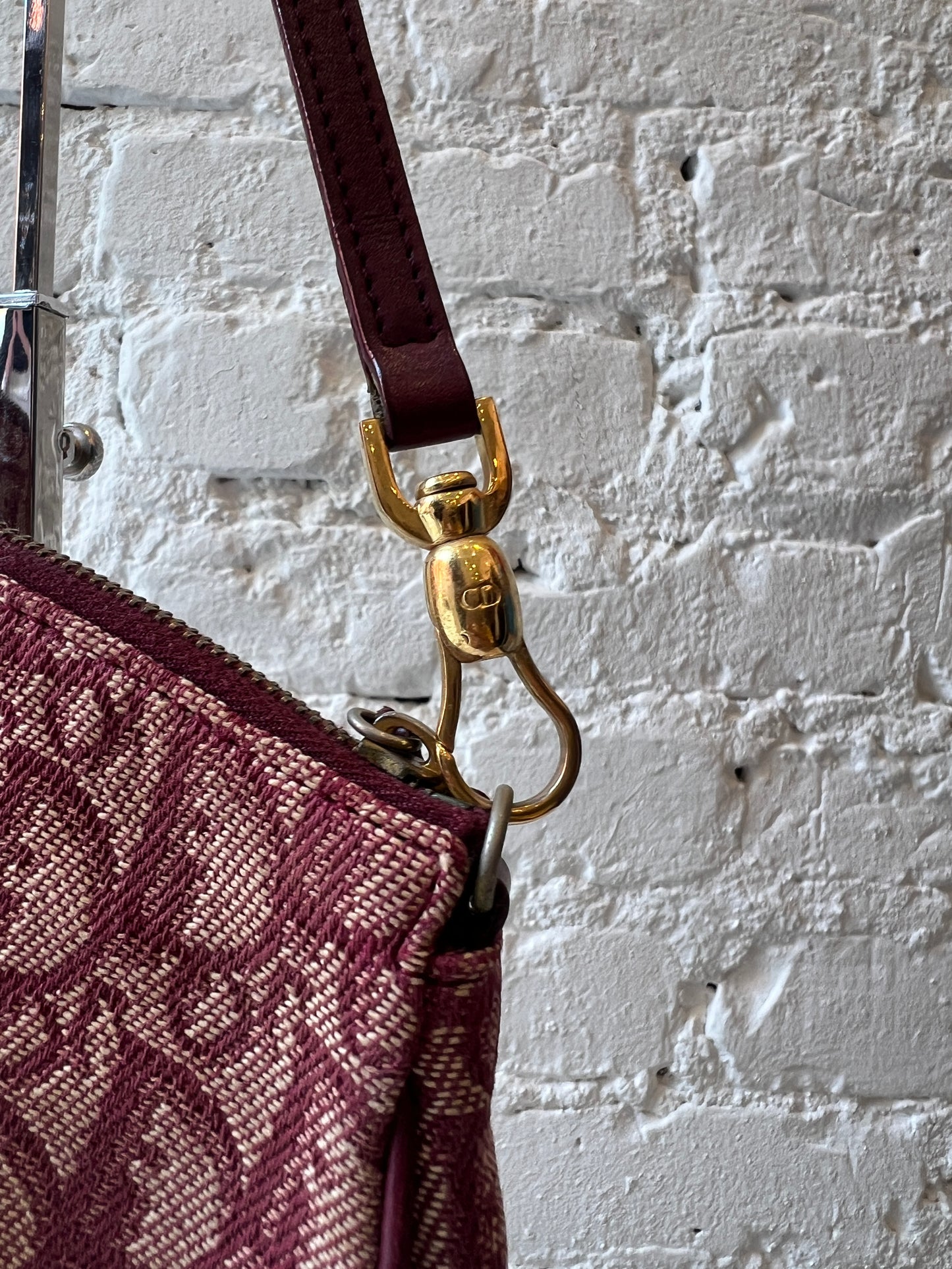 Christian Dior Red Trotter Saddle Bag