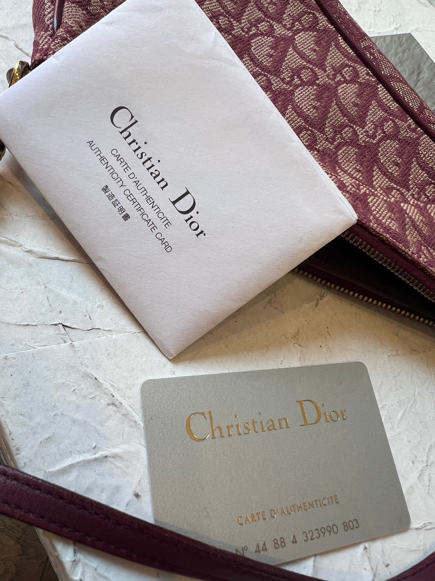 Christian Dior Red Trotter Saddle Bag