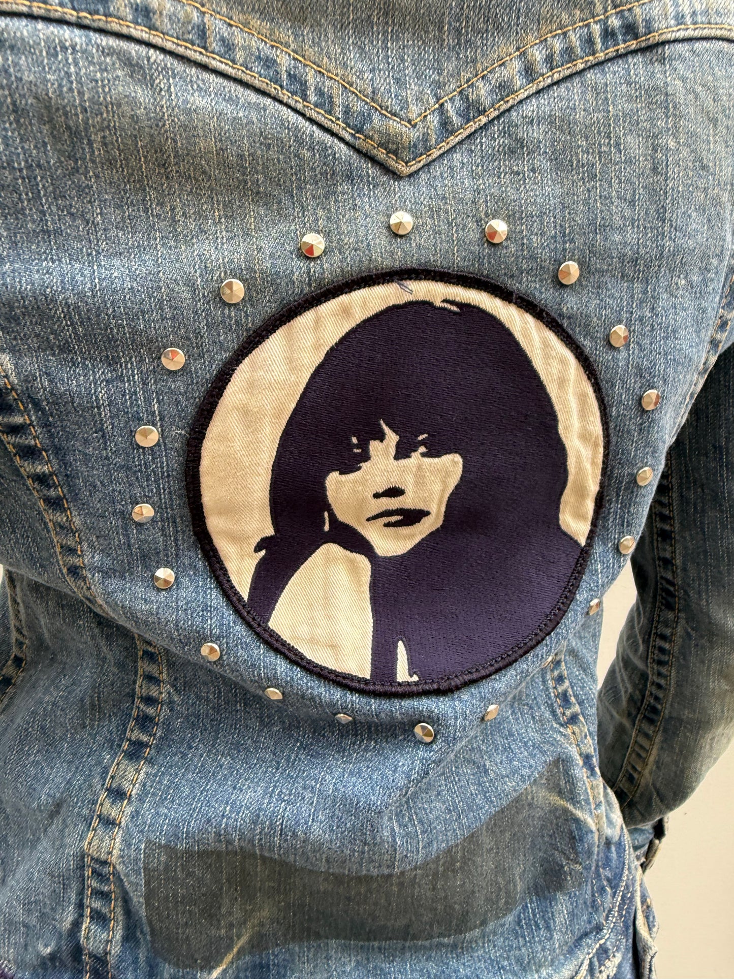 Hysteric Glamour Y2K Denim Logo Graphic Jacket 92