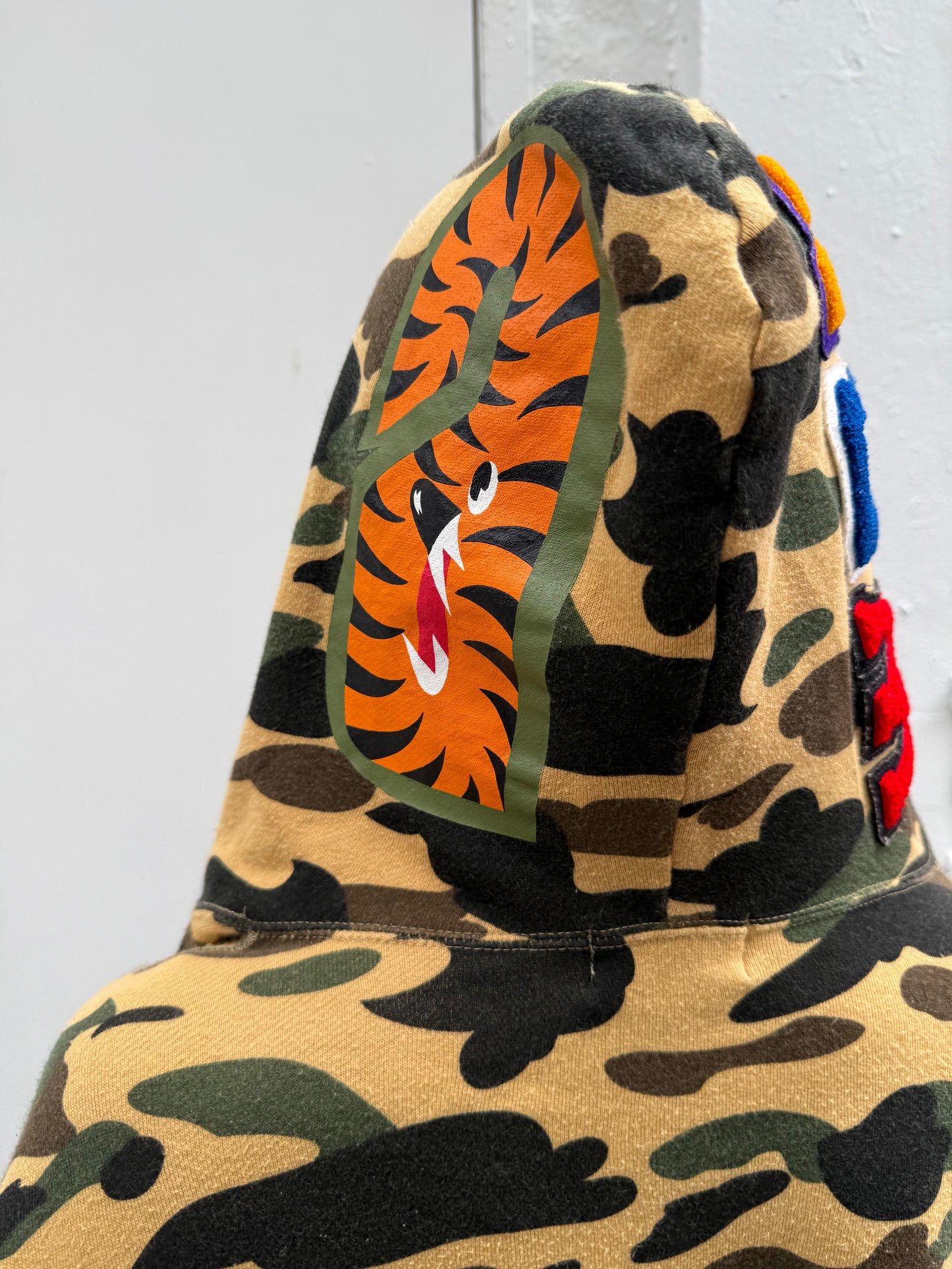 BAPE Y2K Camo Cropped Full Zip Hoodie