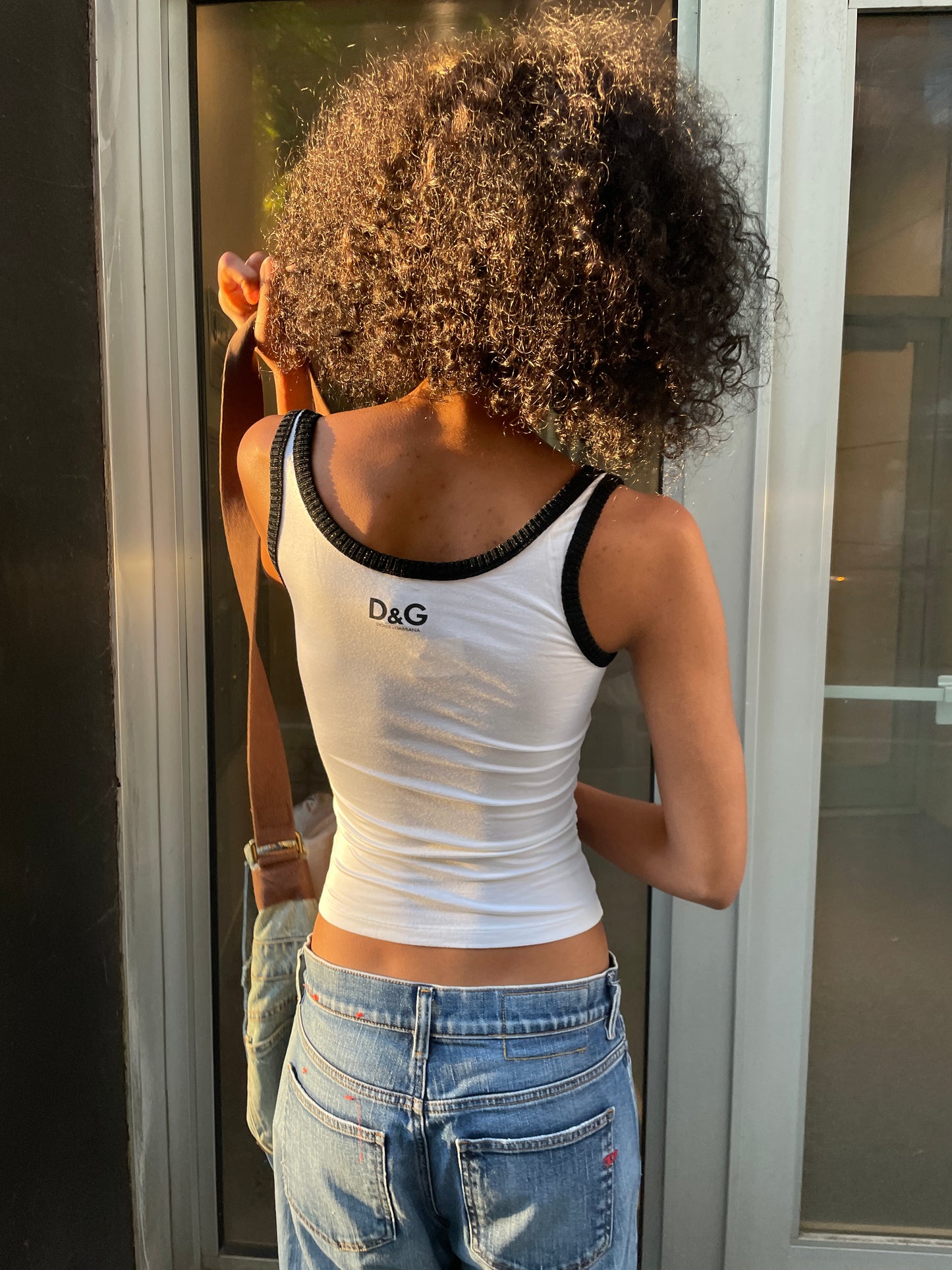 Dolce & Gabbana White Tank Top “Swinging 60’s”