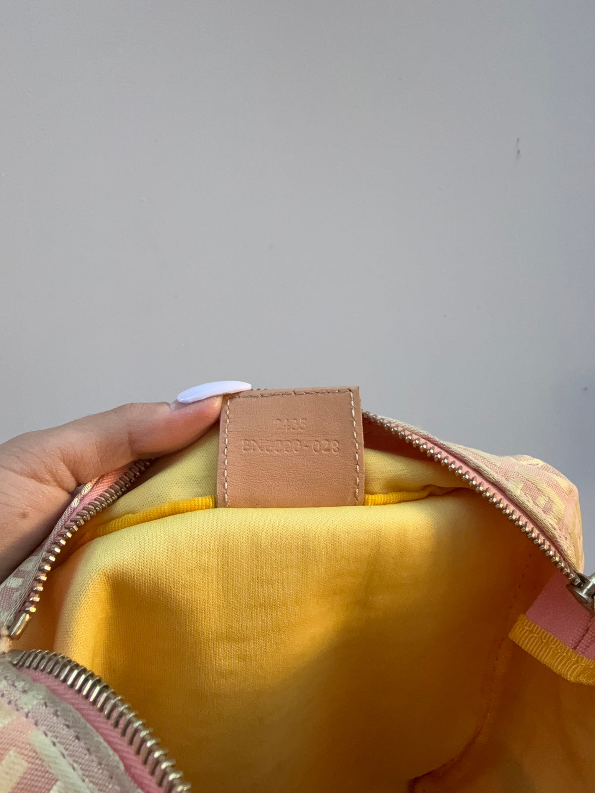 Fendi Y2K Pink and Gold Zucchino Mini Top Handle Bag
