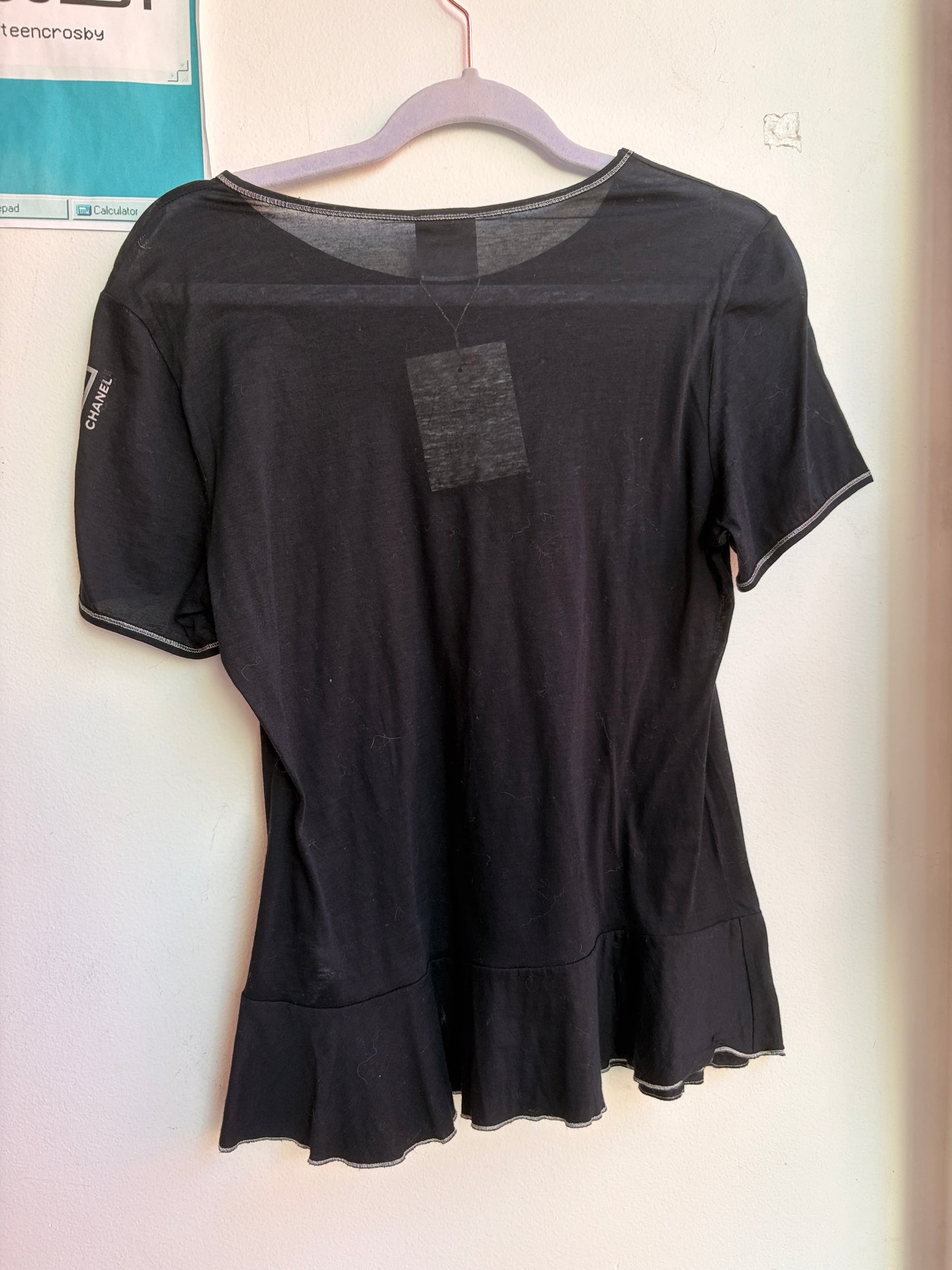 Chanel Spring 2006 Sheer Sport Shirt in Black