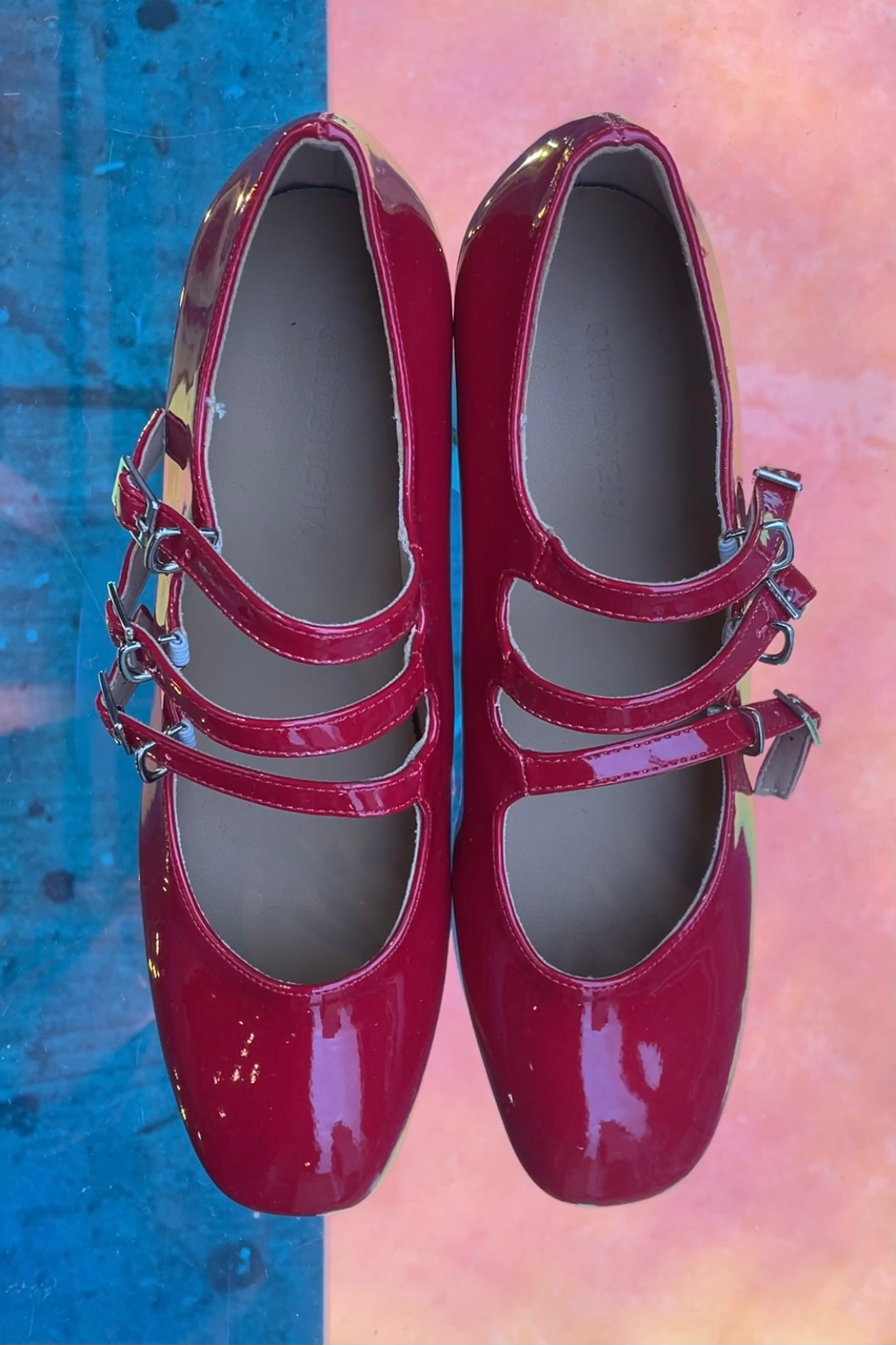 Red Patent Mary Jane Shoes