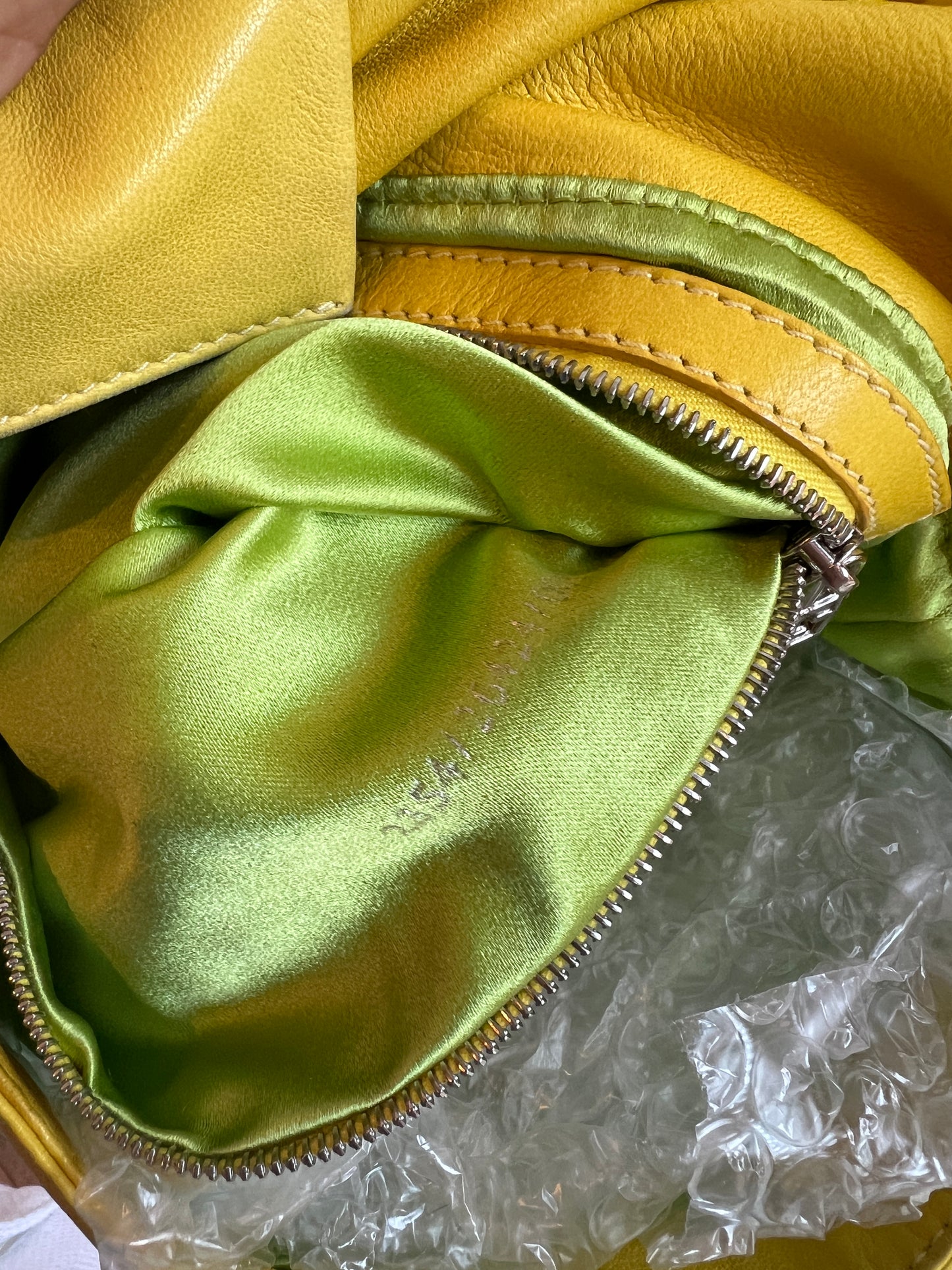 Fendi Baguette in Yellow and Green