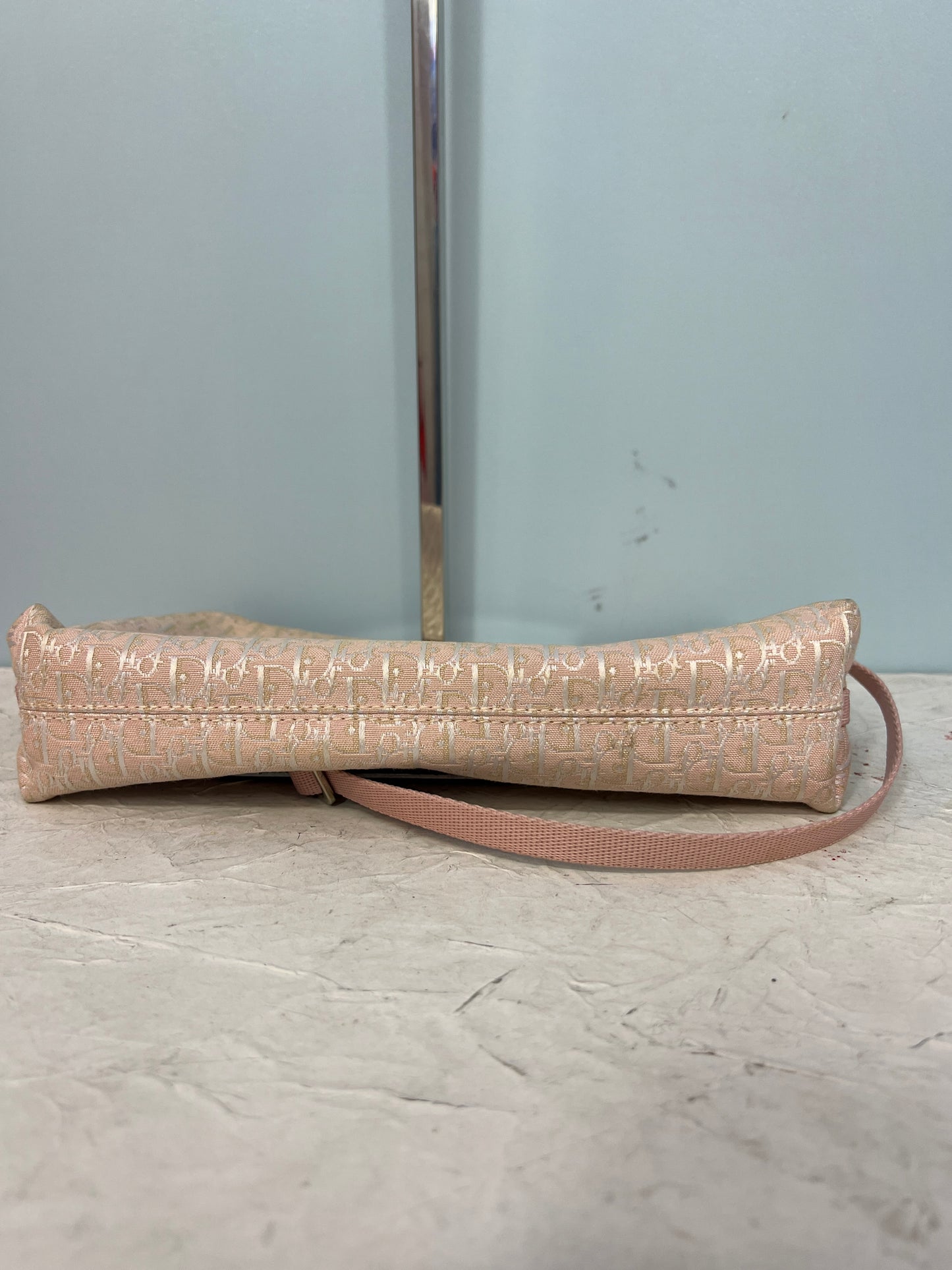 Christian Dior Pink & White Trotter Shoulder Bag
