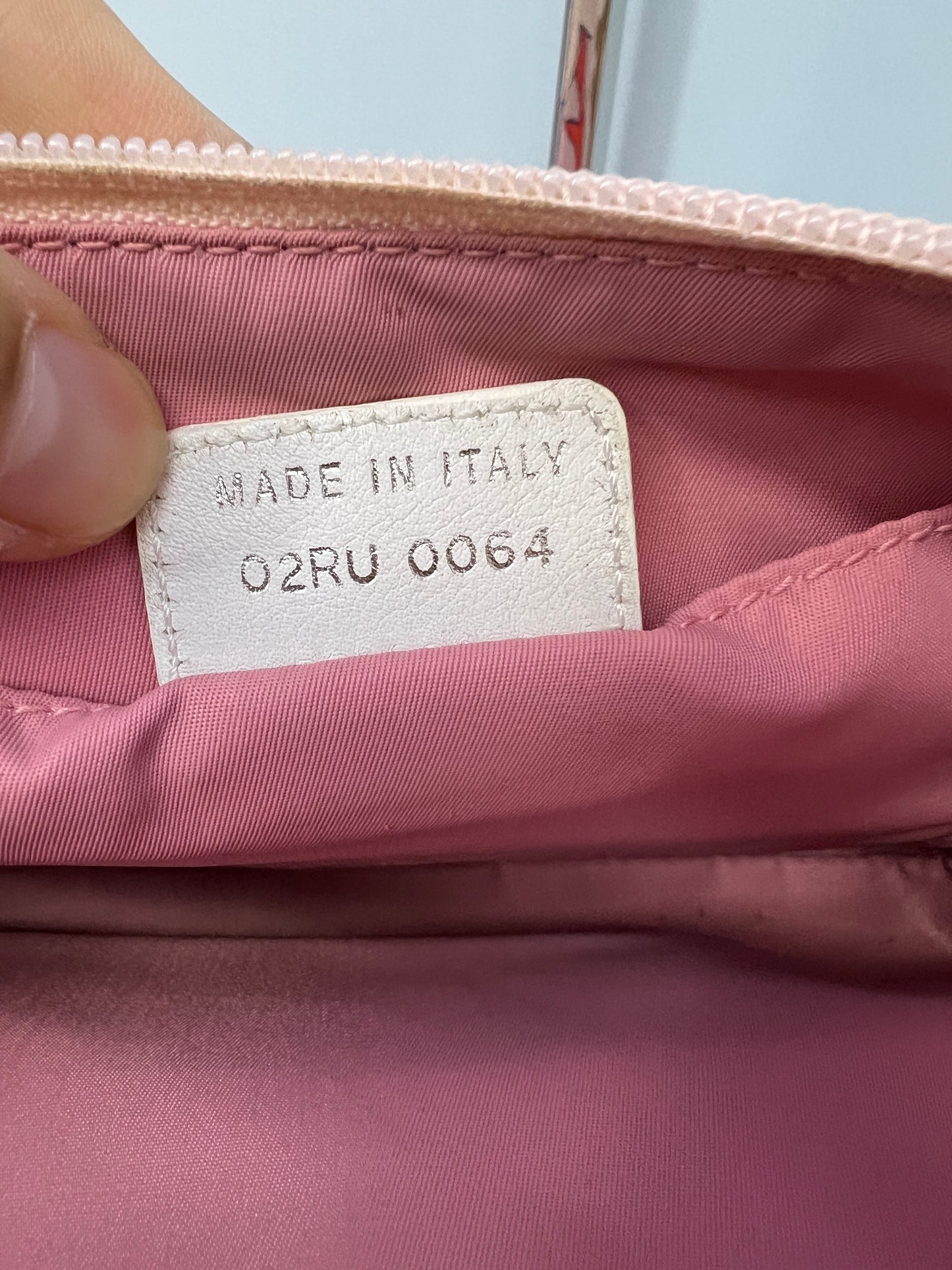 Christian Dior Pink & White Trotter Shoulder Bag