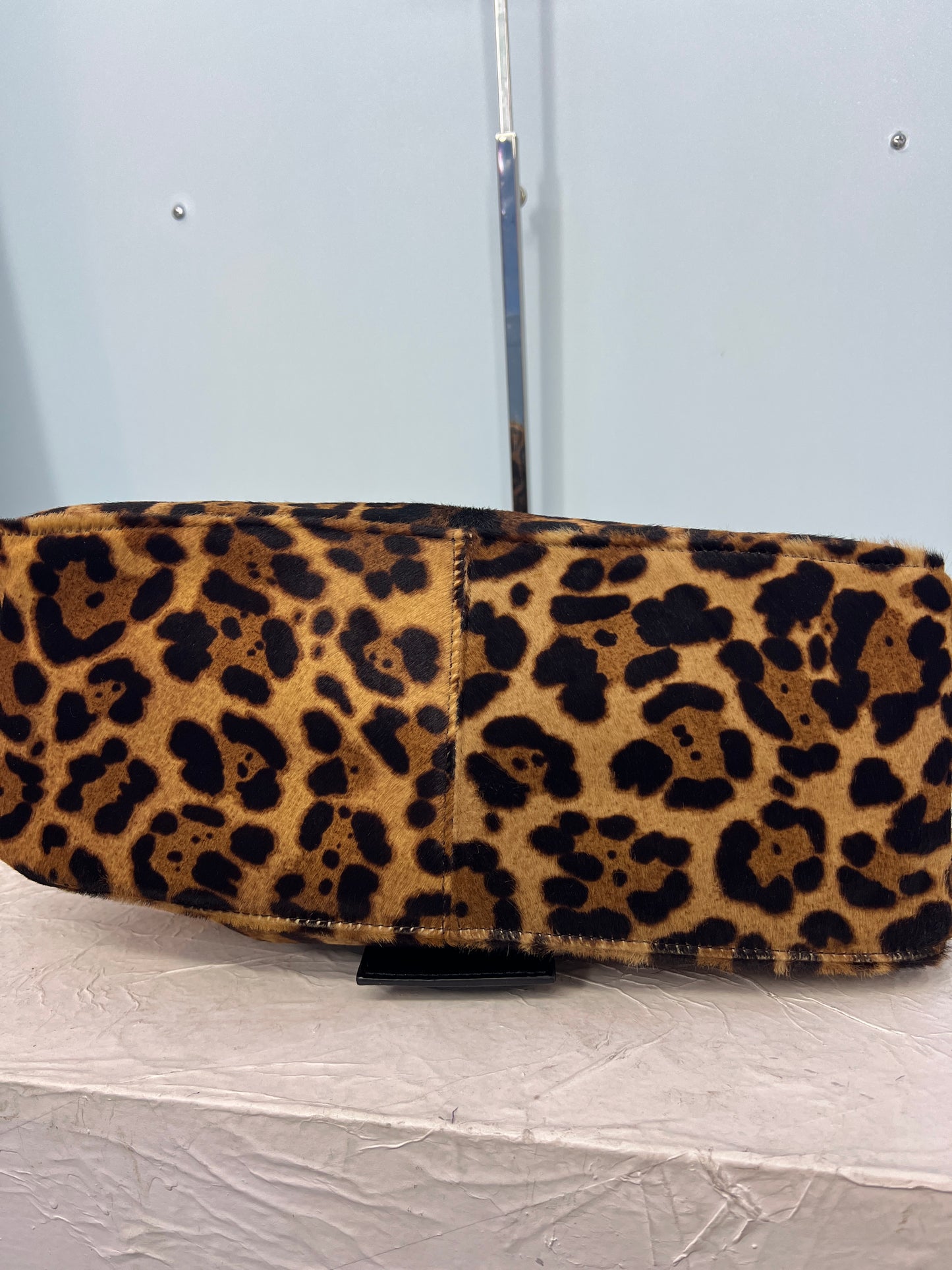 Fendi Big Mama Baguette Bag in Pony Hair Leopard Print