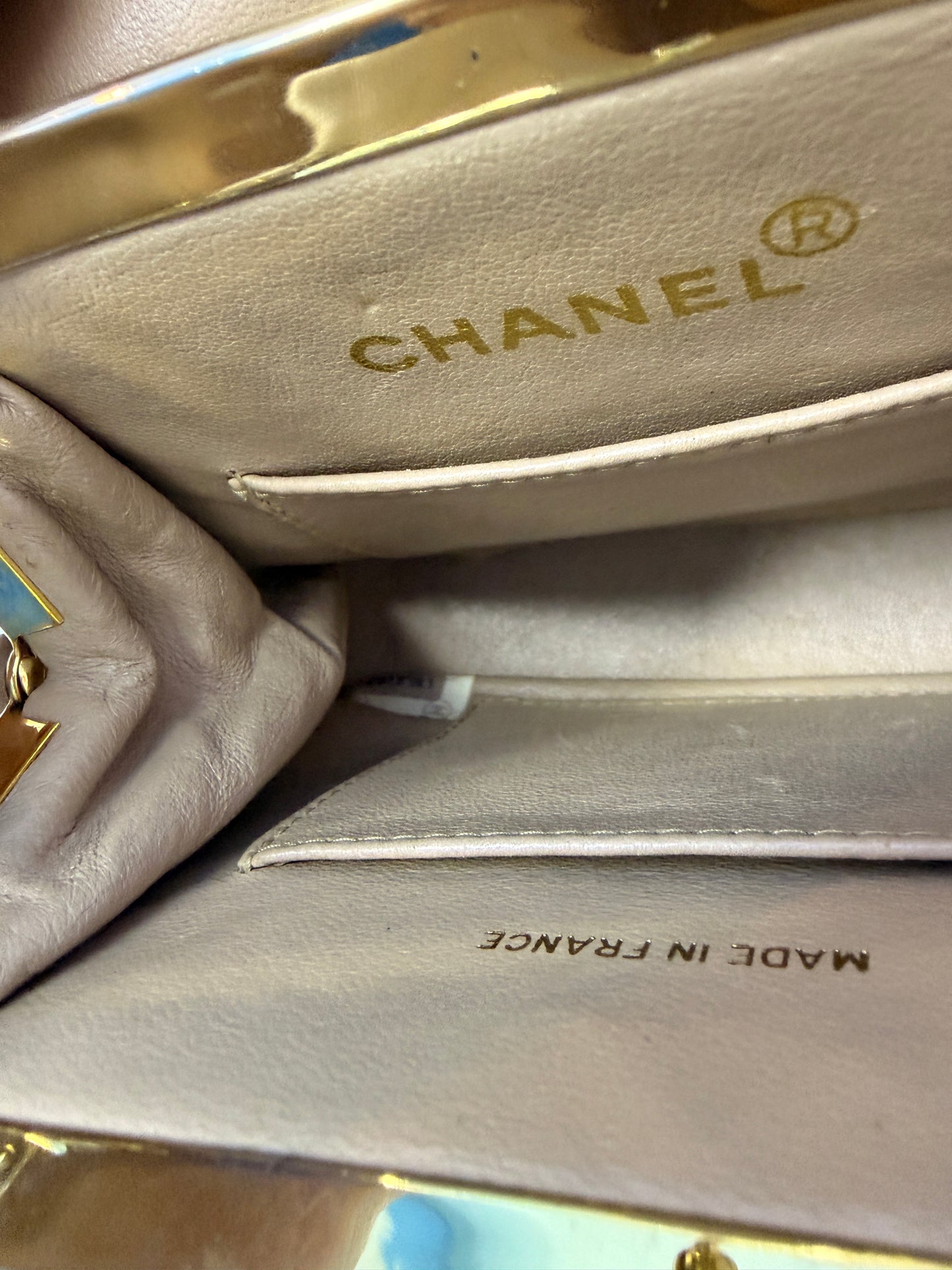 Chanel Matelassé Chain Shoulder Bag in Nude