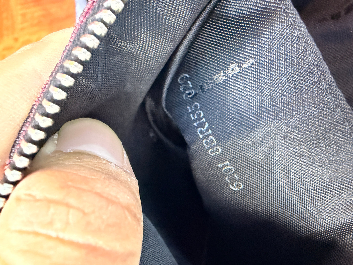 Fendi Zucchino Handle Bag in Black and Red