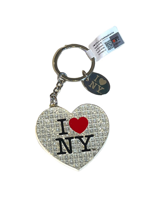 I Heart NY Rhinestone Keychain
